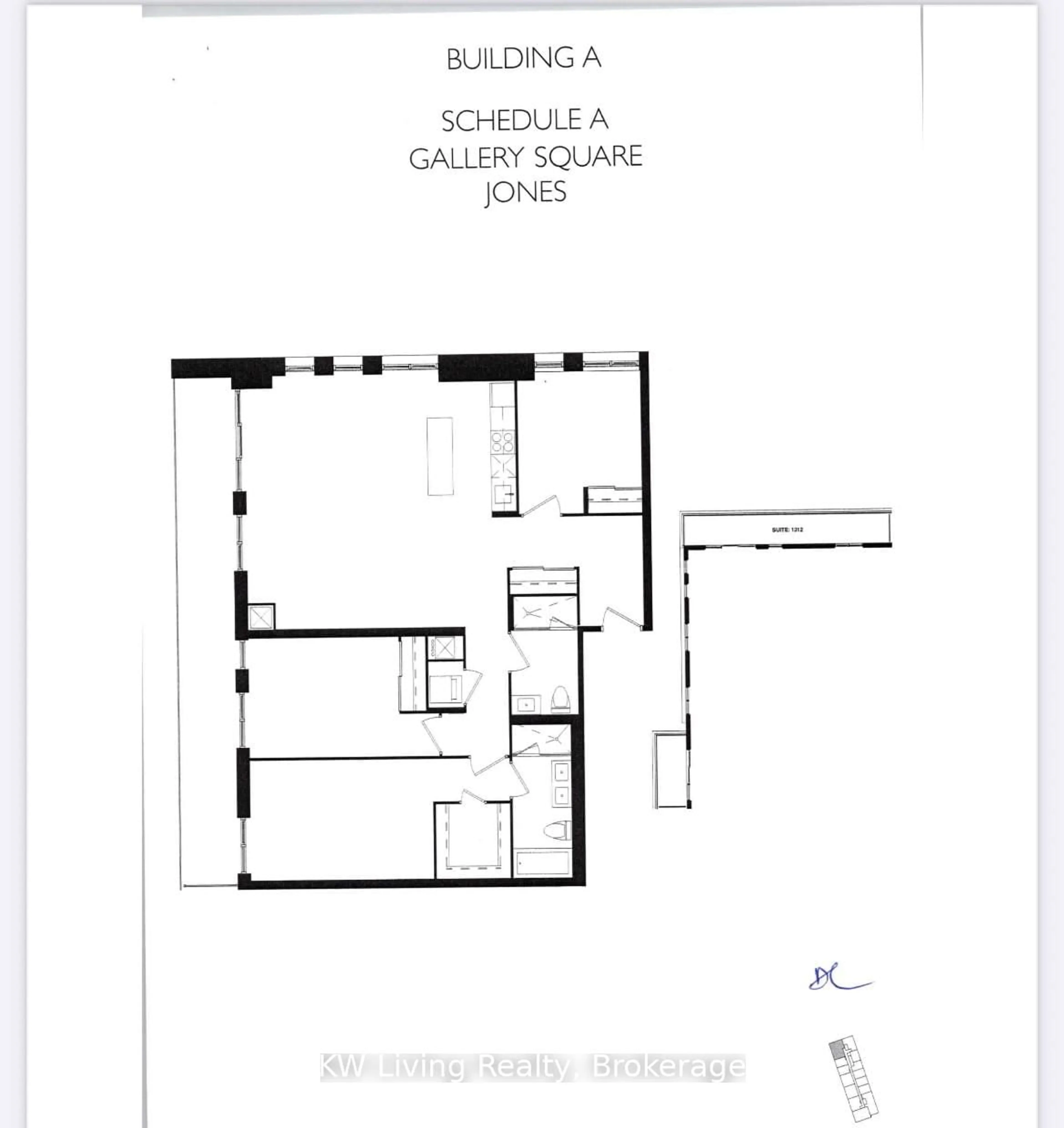 Floor plan for 8119 Birchmount Rd #1512, Markham Ontario L6G 0H6