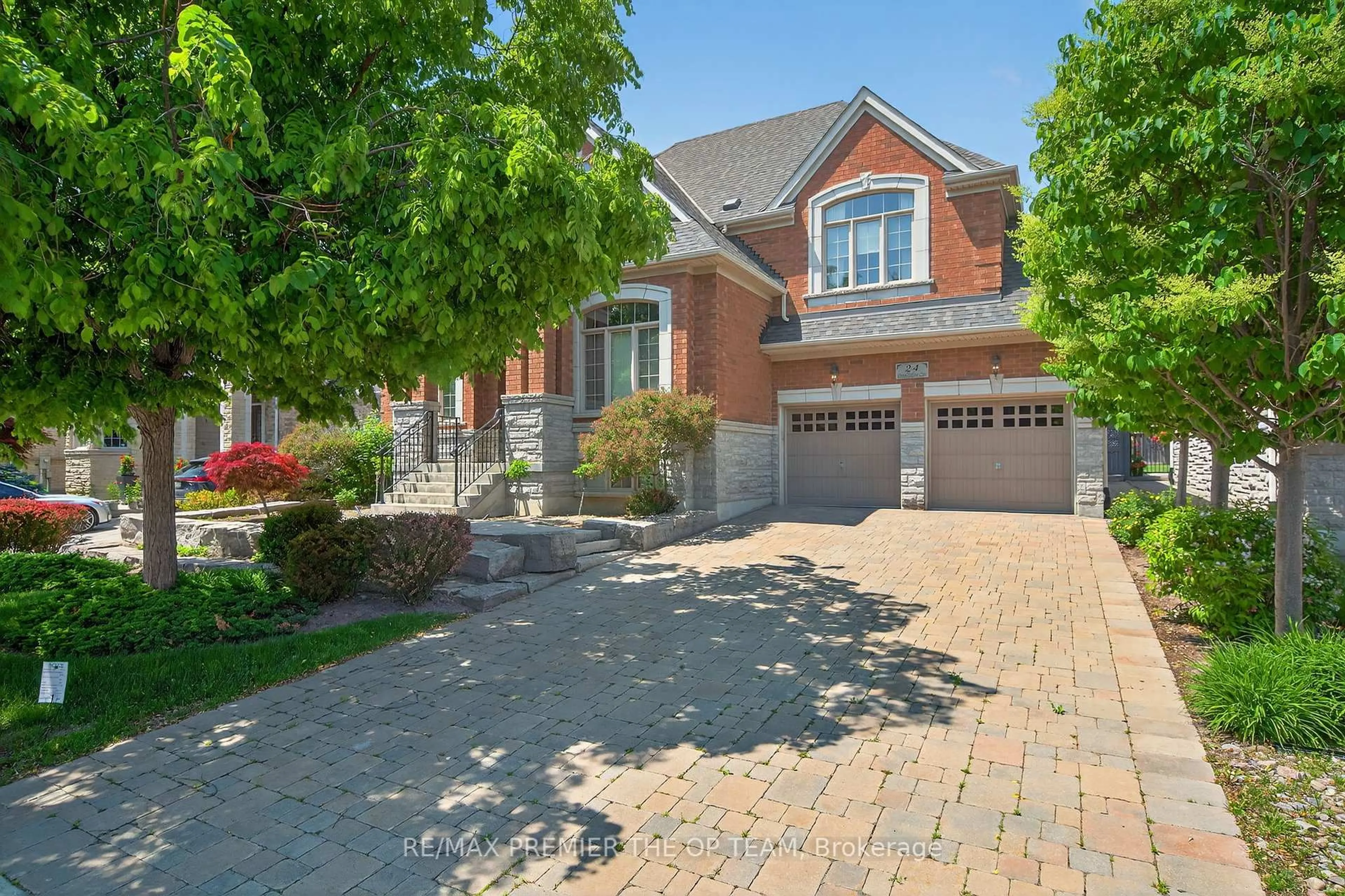 Home with brick exterior material, street for 24 Grand Vellore Cres, Vaughan Ontario L4H 0N8