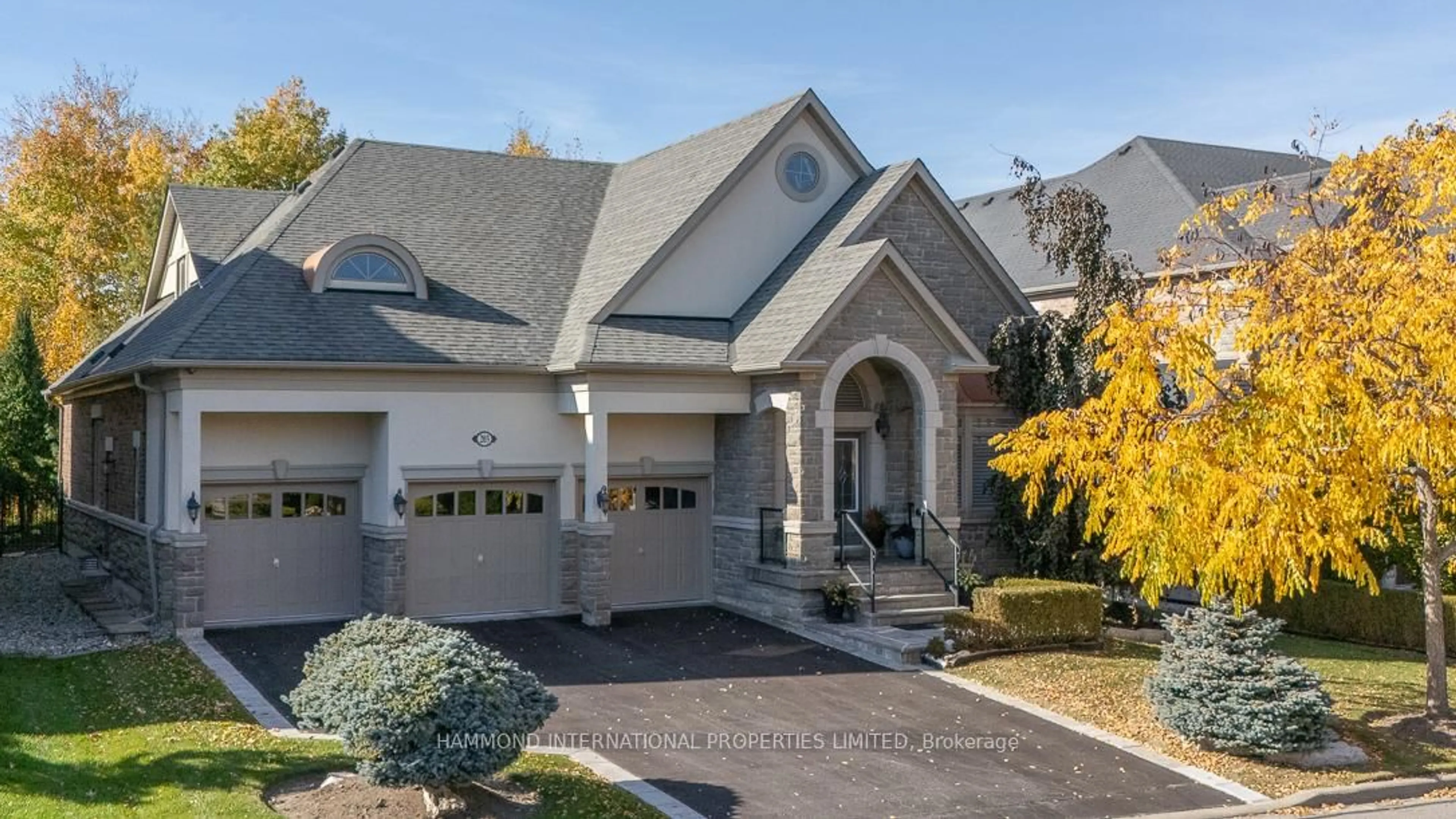Home with brick exterior material, street for 203 Hunterwood Chse, Vaughan Ontario L6A 4R2