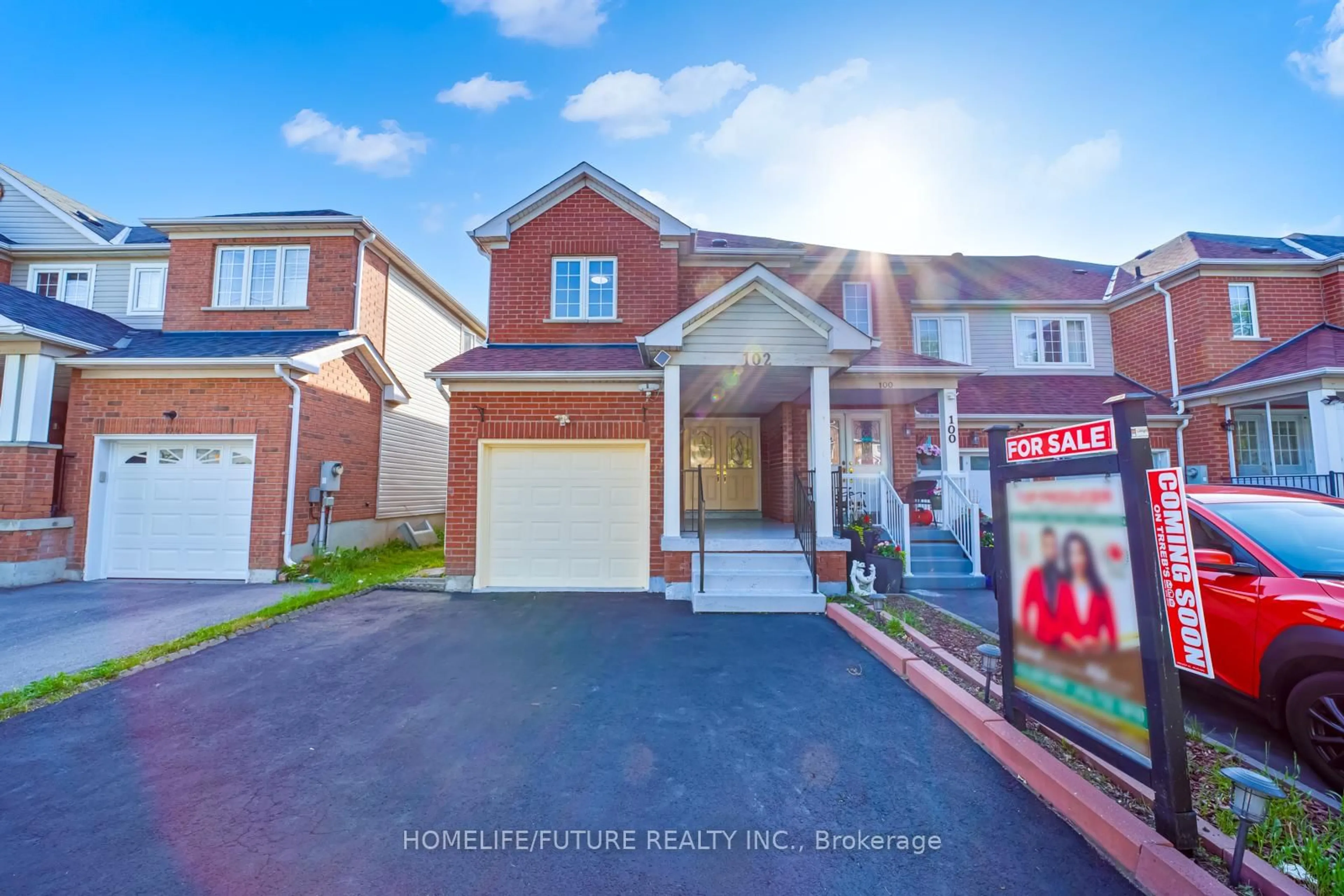 Home with brick exterior material, street for 102 Billingsley Cres, Markham Ontario L3S 4P5