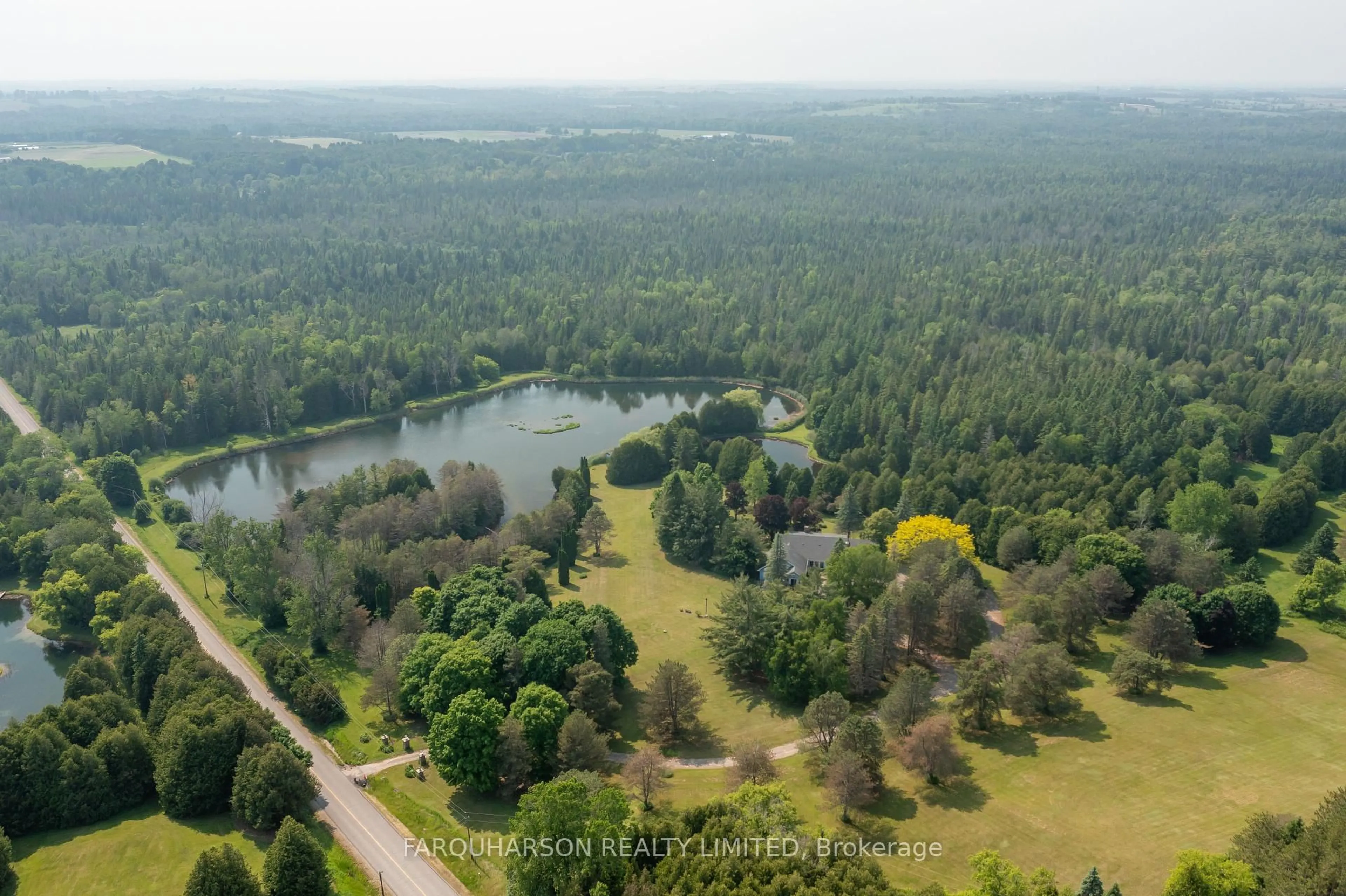 A pic from outside/outdoor area/front of a property/back of a property/a pic from drone, water/lake/river/ocean view for 360 Ashworth Rd, Uxbridge Ontario L0E 1T0