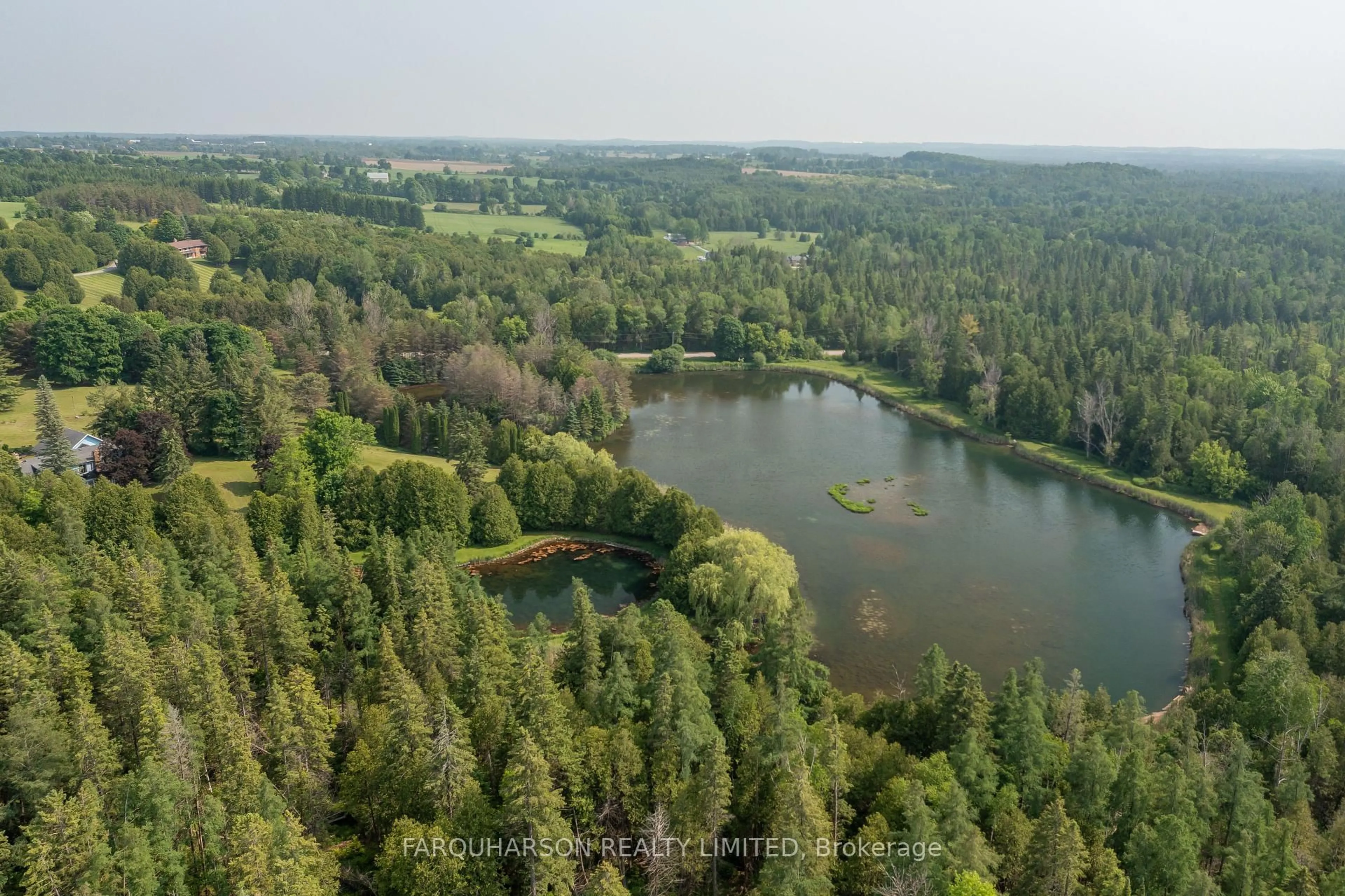A pic from outside/outdoor area/front of a property/back of a property/a pic from drone, forest/trees view for 360 Ashworth Rd, Uxbridge Ontario L0E 1T0