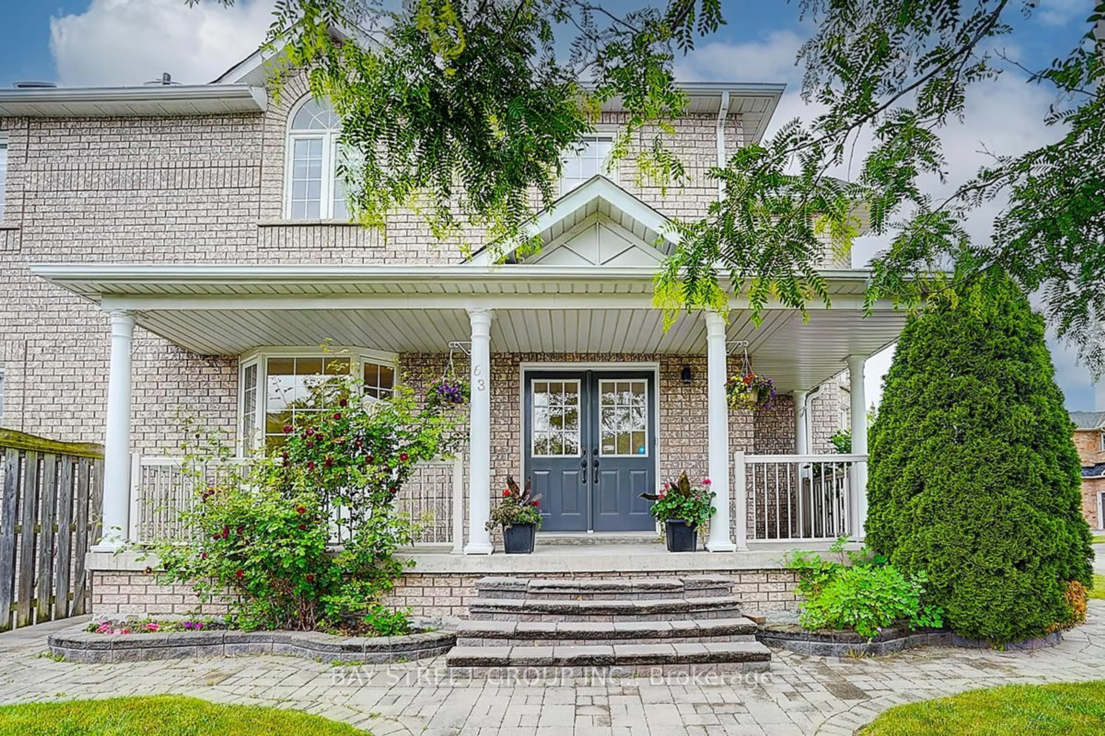 Home with brick exterior material, street for 63 Brookhaven Cres, Markham Ontario L6C 2X8