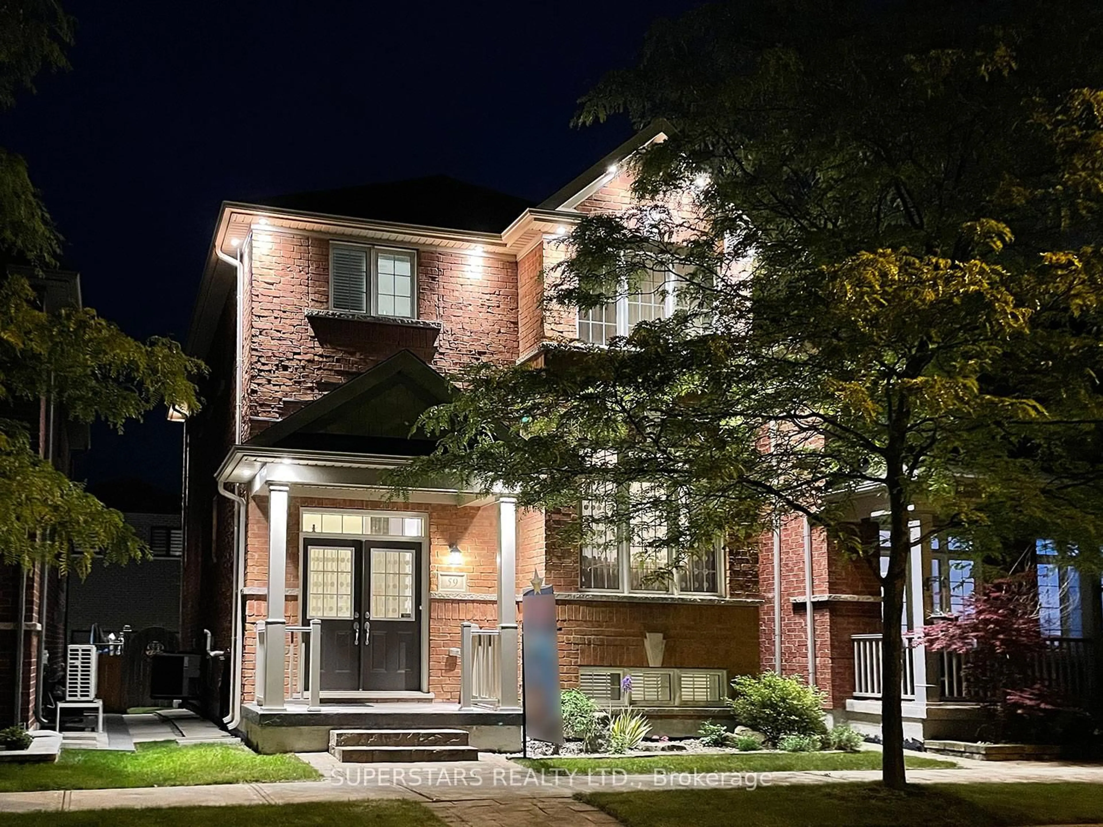 Home with brick exterior material, street for 59 Honey Glen Ave, Markham Ontario L6B 0T9