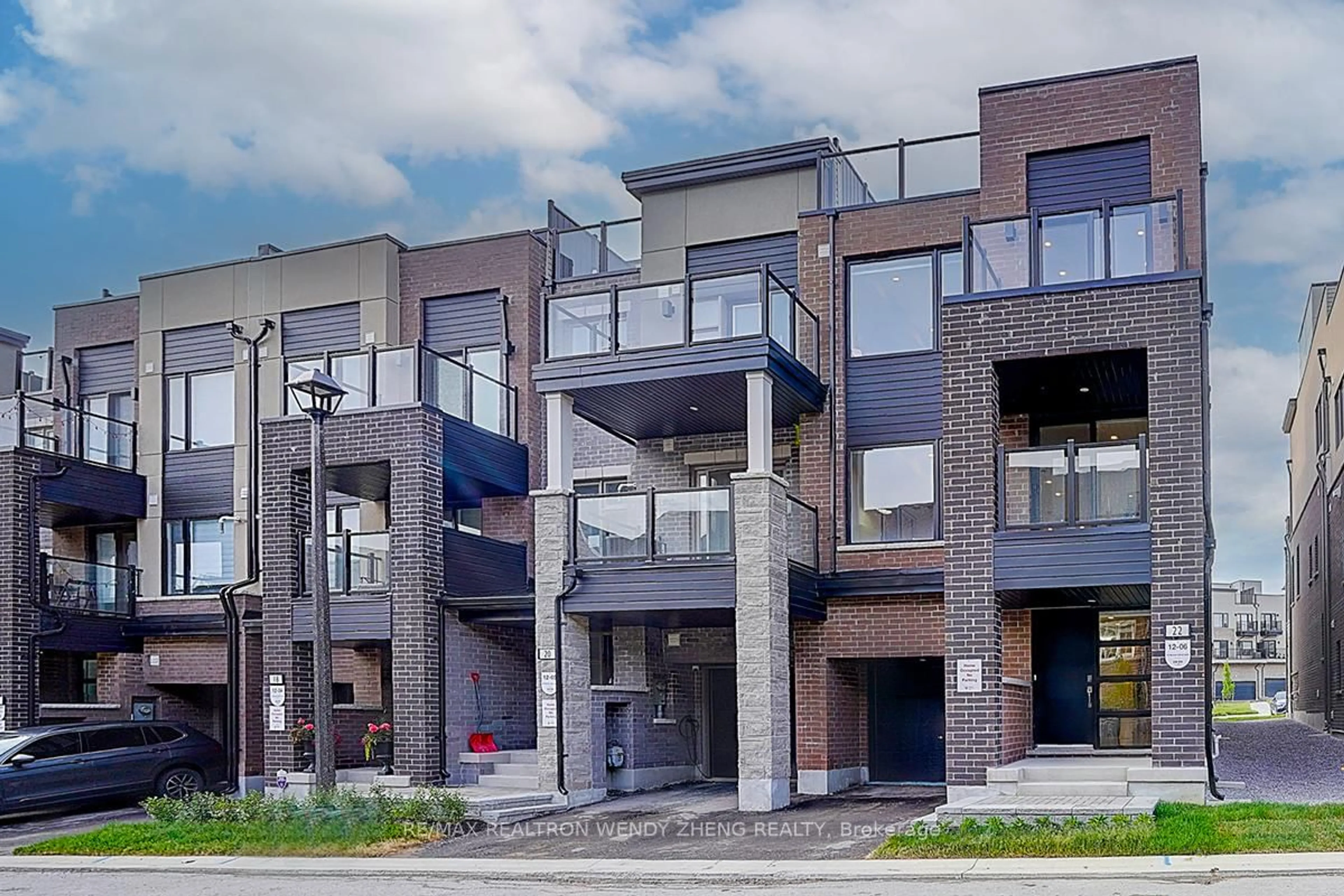 Home with brick exterior material, street for 22 Herman Gilroy Lane, Markham Ontario L6C 3L7