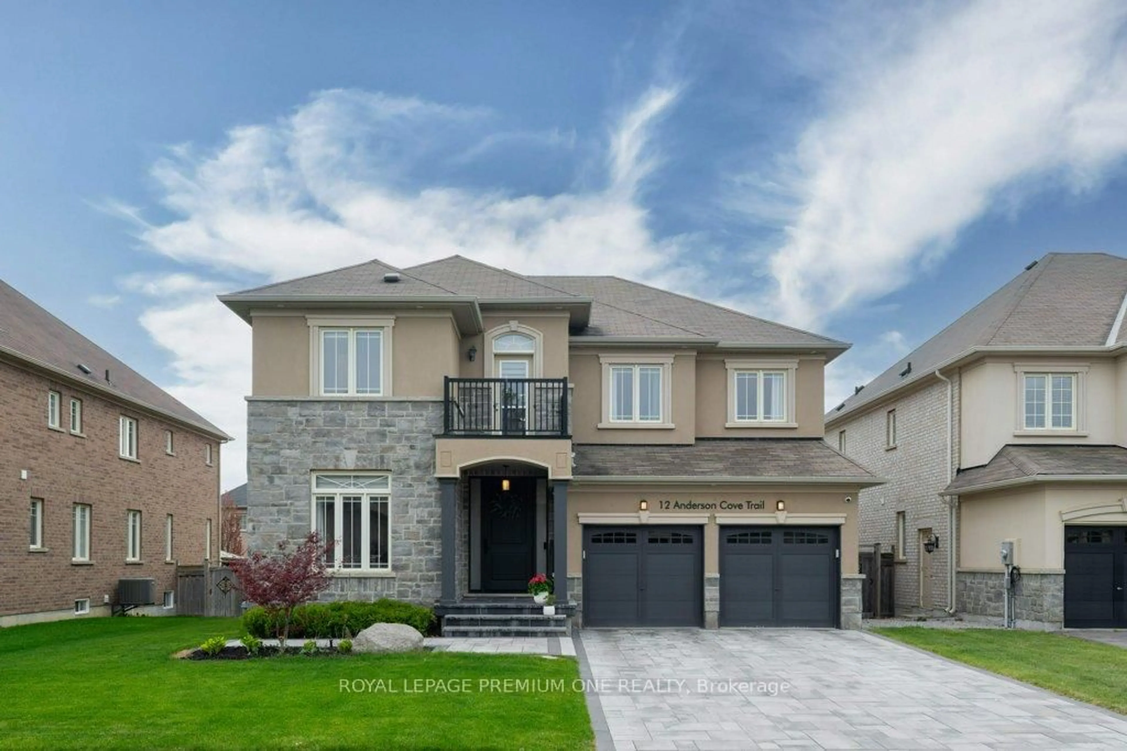 Home with brick exterior material, street for 12 Anderson Cove Tr, King Ontario L7B 0A3