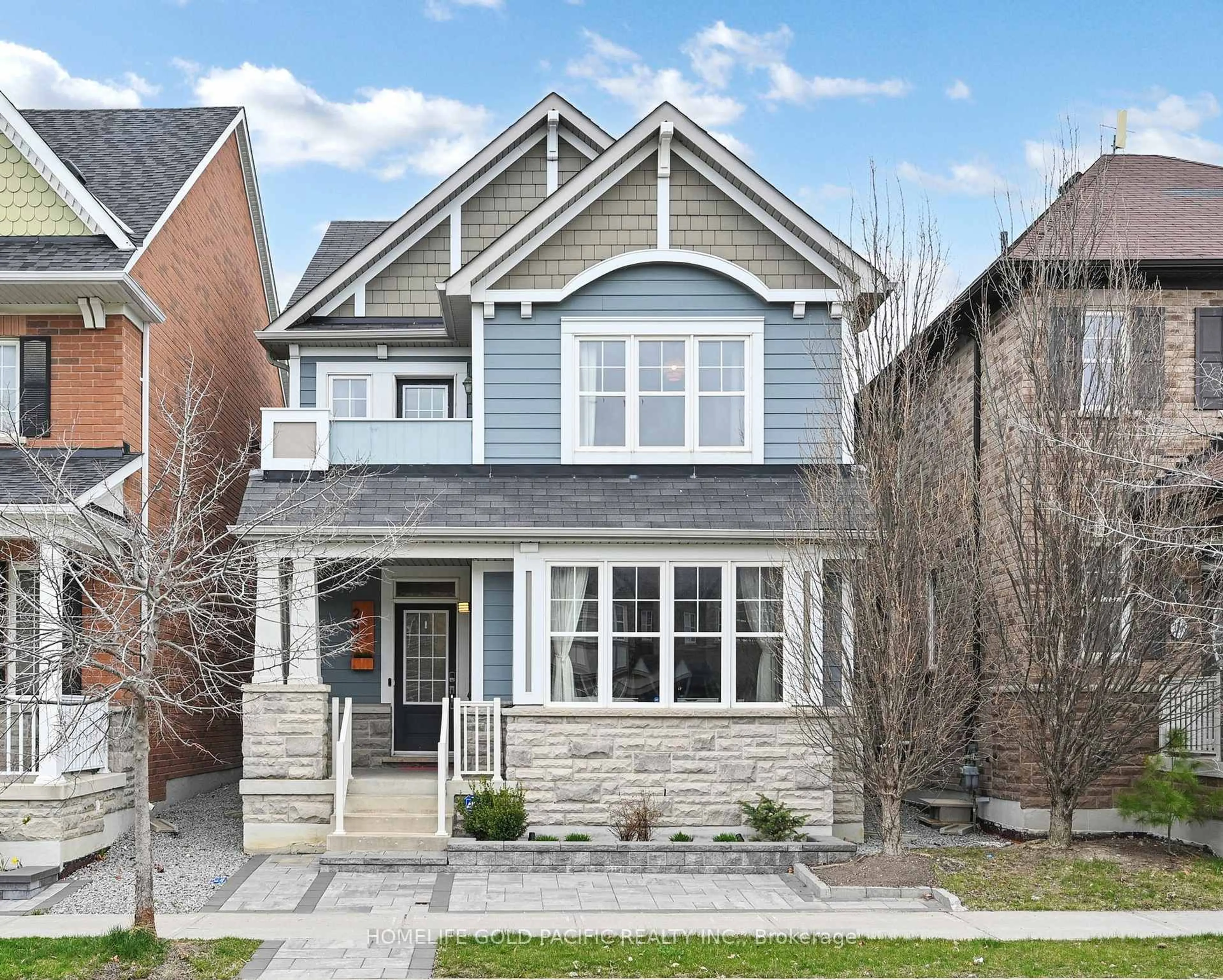 Home with brick exterior material, street for 266 Riverlands Ave, Markham Ontario L6B 0W2