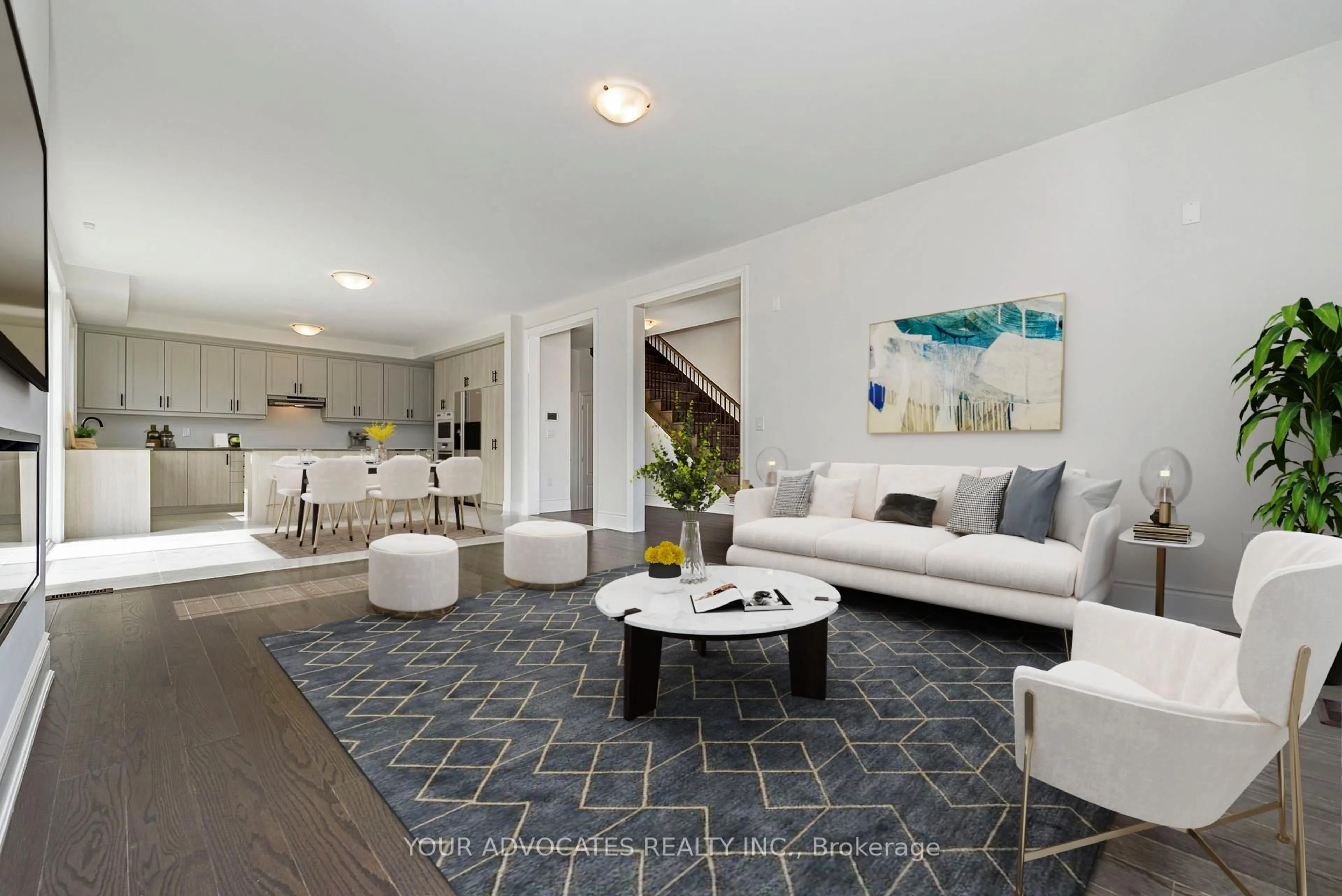 Living room with furniture, unknown for 1 Cunningham Dr, Bradford West Gwillimbury Ontario L0G 1B0