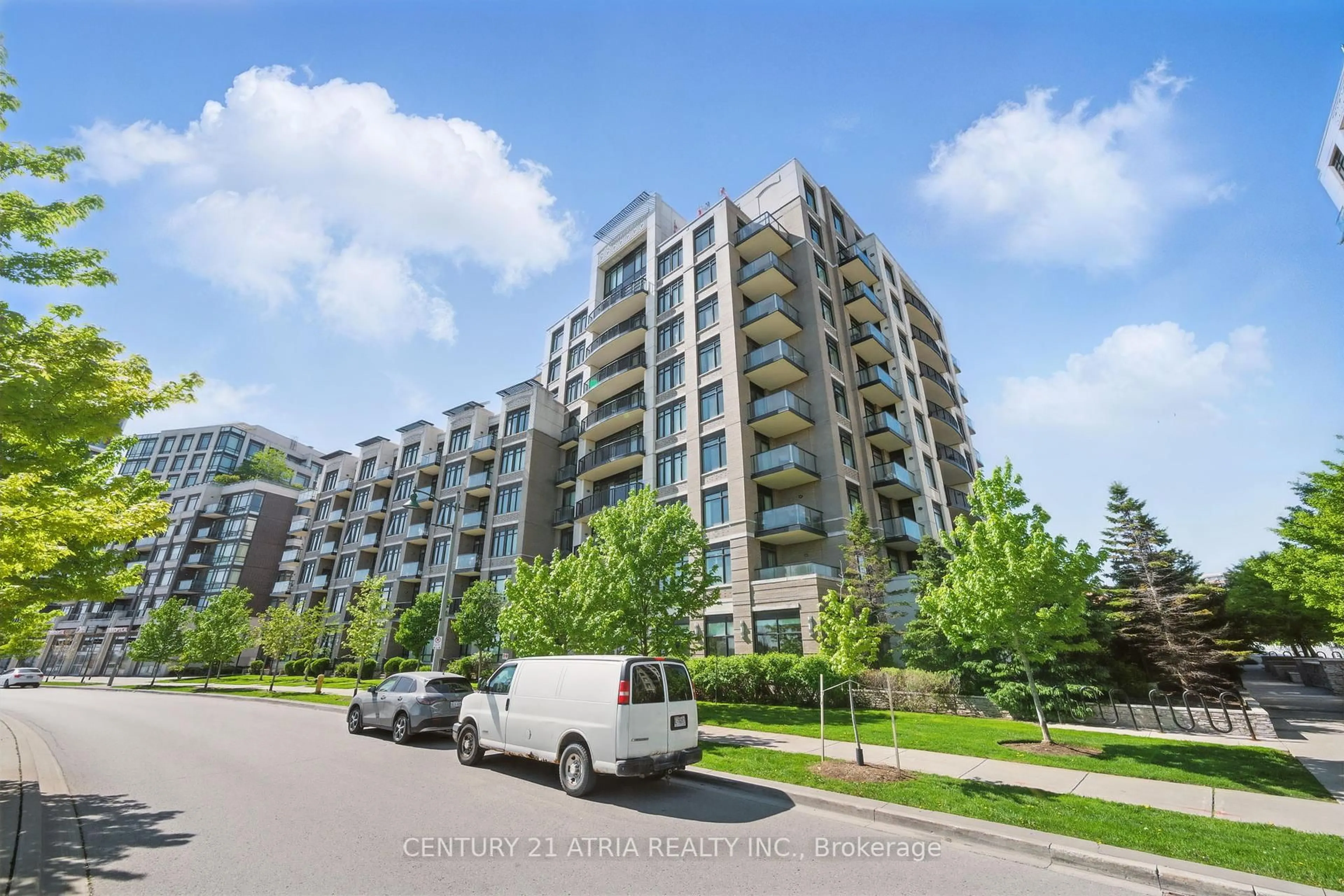 A pic from outside/outdoor area/front of a property/back of a property/a pic from drone, unknown for 111 Upper Duke Cres #502, Markham Ontario L6G 0B6