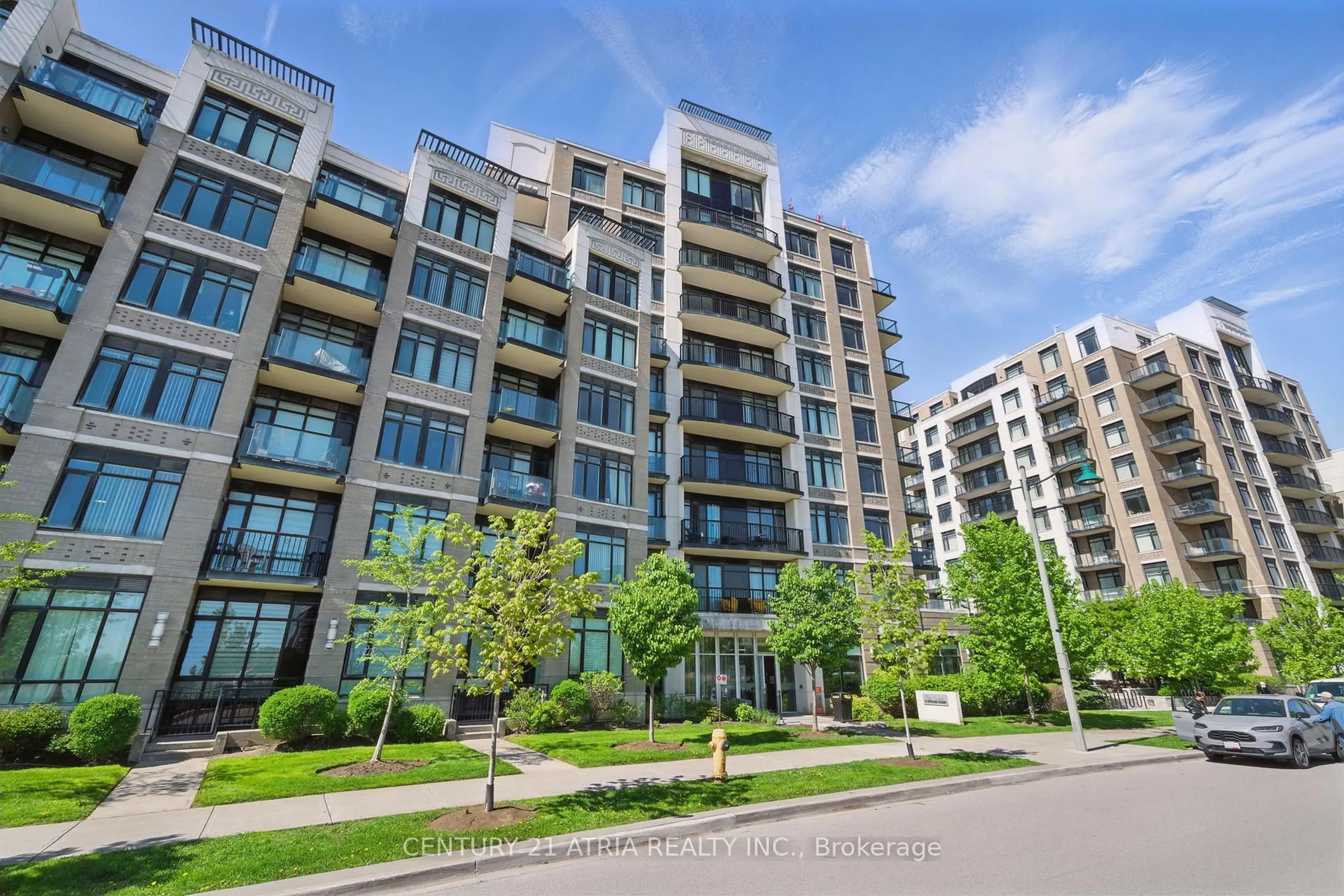 A pic from outside/outdoor area/front of a property/back of a property/a pic from drone, unknown for 111 Upper Duke Cres #502, Markham Ontario L6G 0B6
