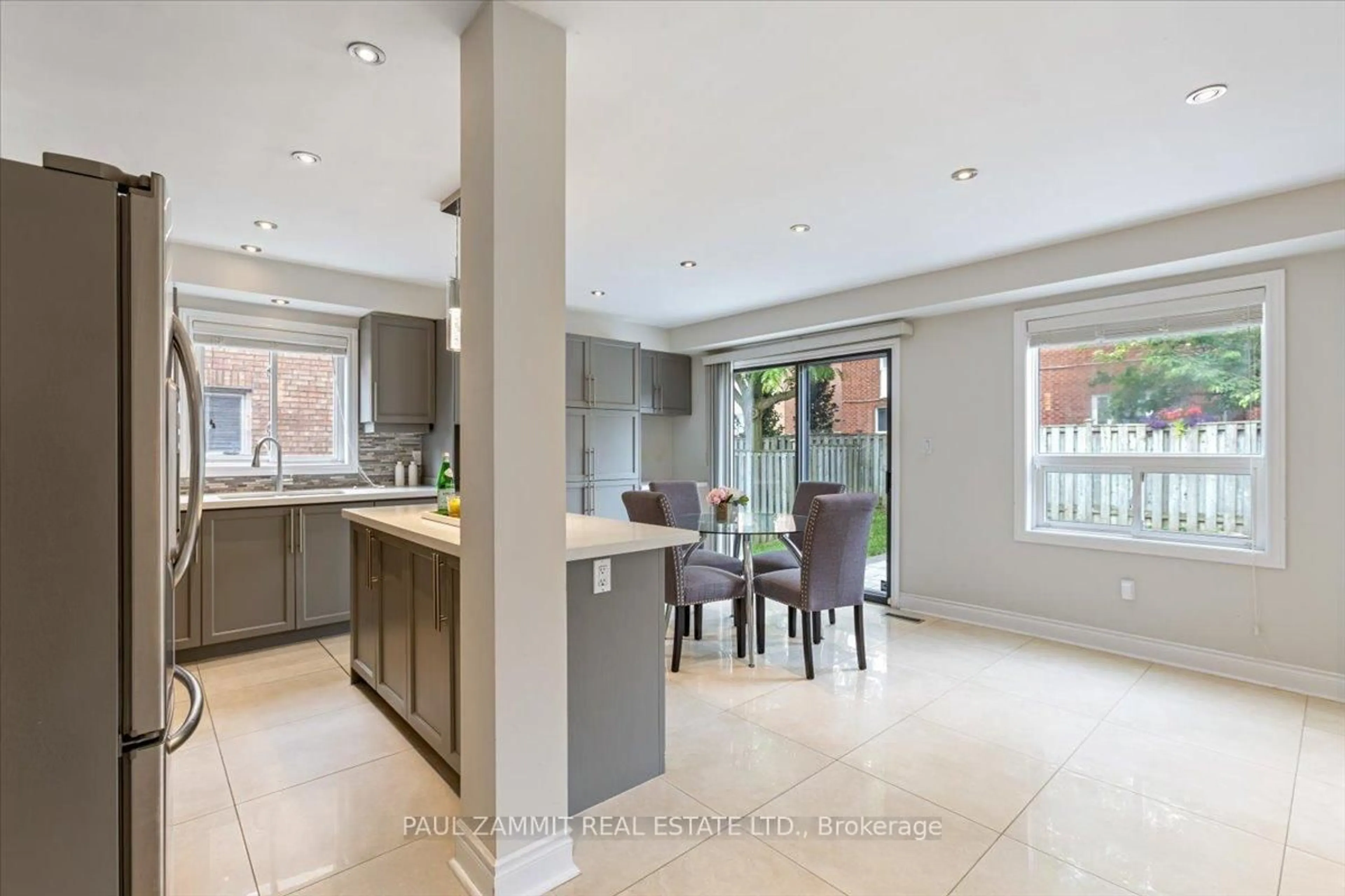 Contemporary kitchen, ceramic/tile floor for 130 Mountbatten Rd, Vaughan Ontario L4J 7W6
