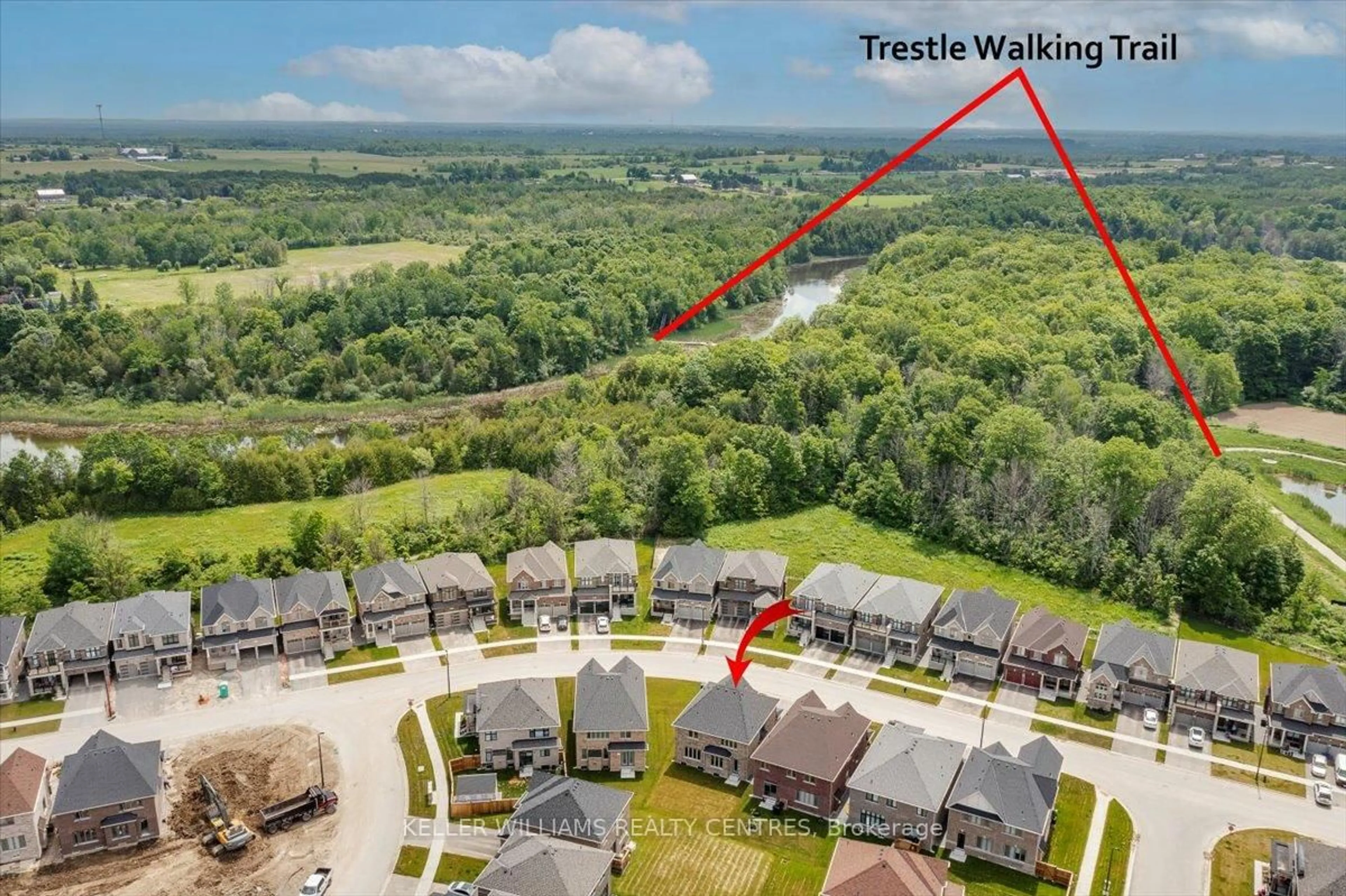 A pic from outside/outdoor area/front of a property/back of a property/a pic from drone, water/lake/river/ocean view for 60 Big Canoe Dr, Georgina Ontario L0E 1R0