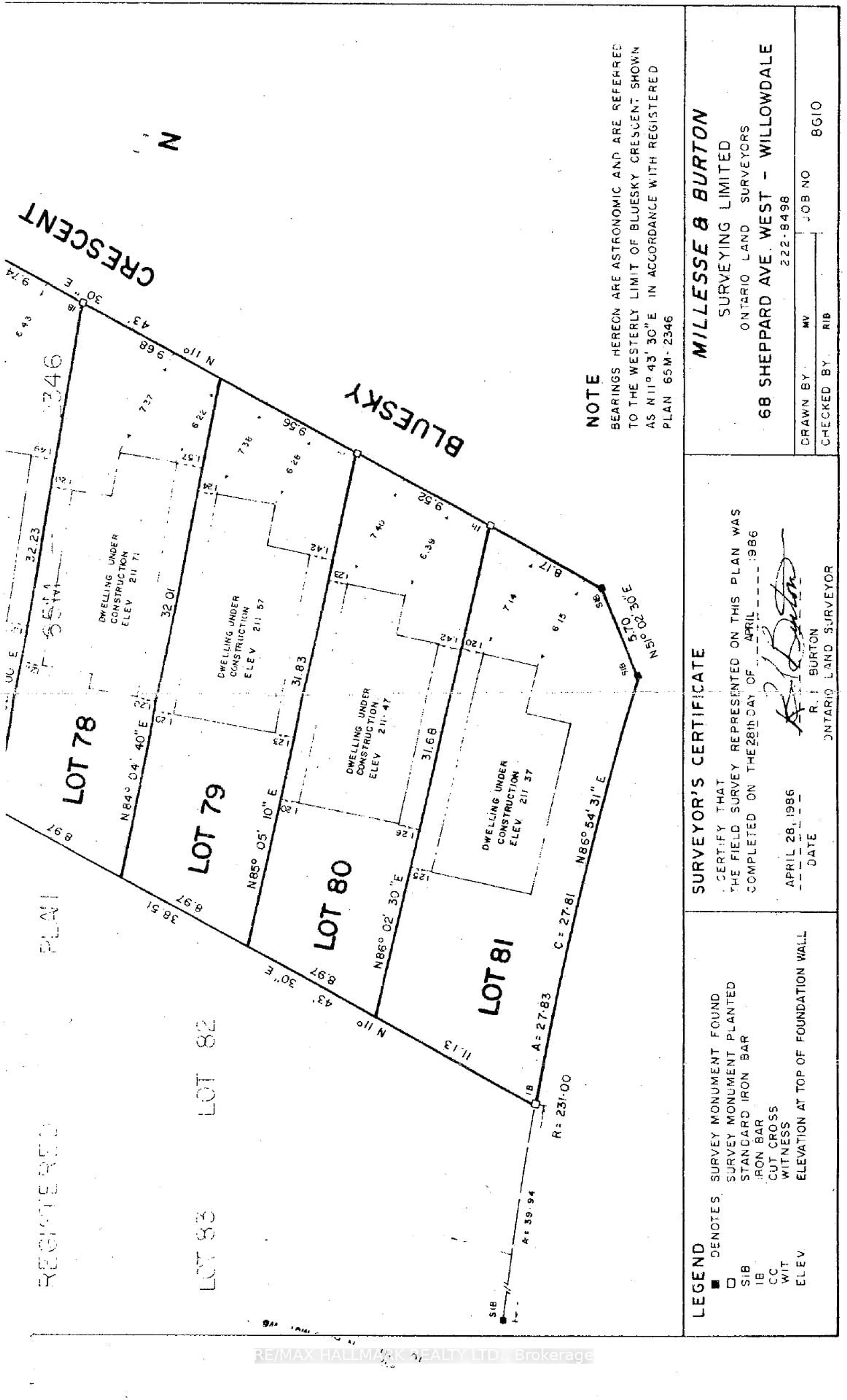 Floor plan for 87 Nightstar Dr, Richmond Hill Ontario L4C 8H5