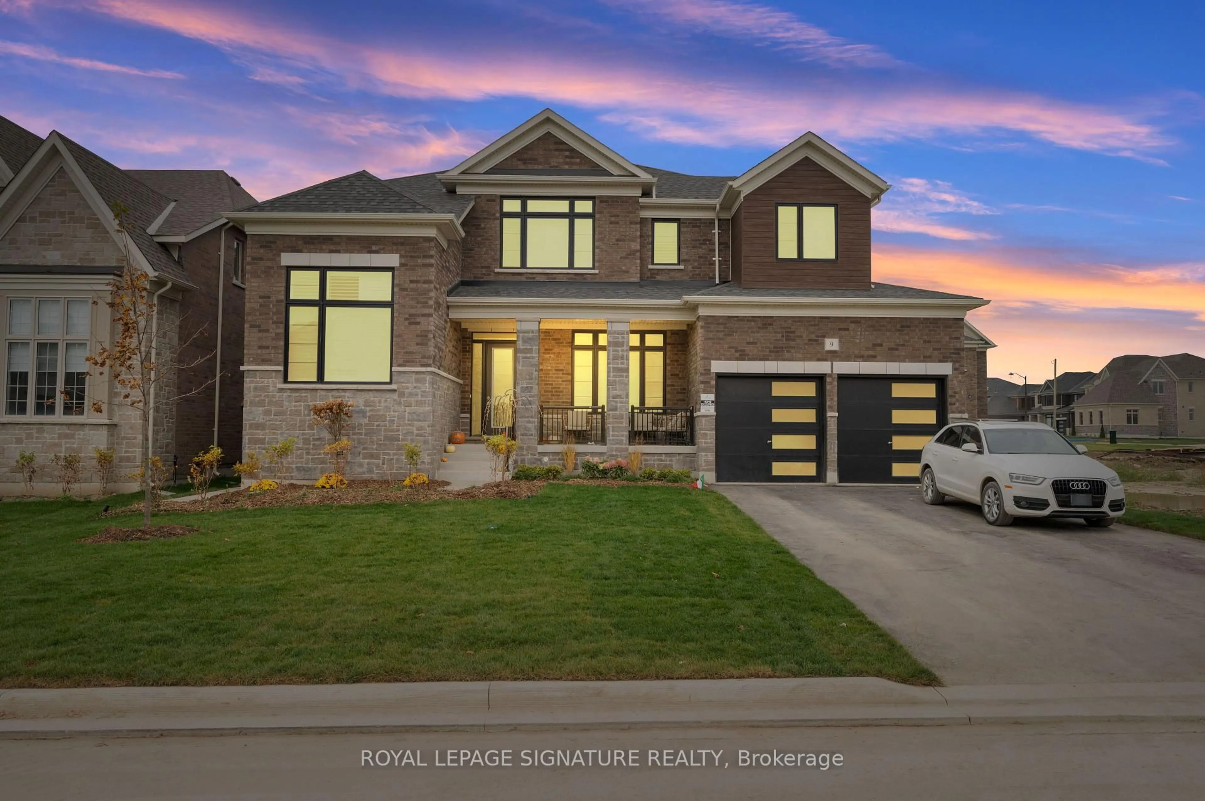 Home with brick exterior material, street for 9 Mayflower Gdns, Adjala-Tosorontio Ontario L0G 1W0