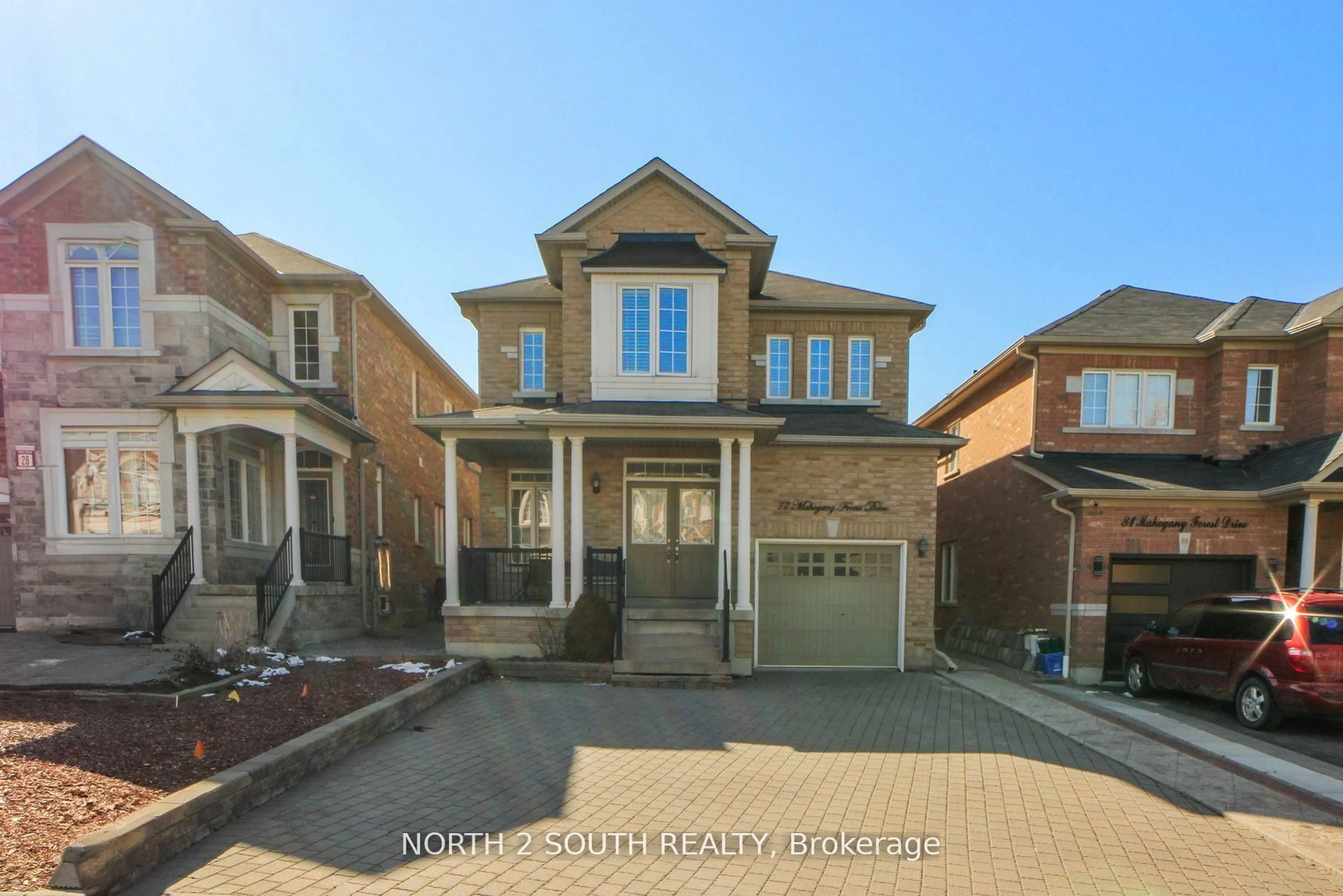 Home with brick exterior material, street for 77 Mahogany Forest Dr, Vaughan Ontario L6A 0T1