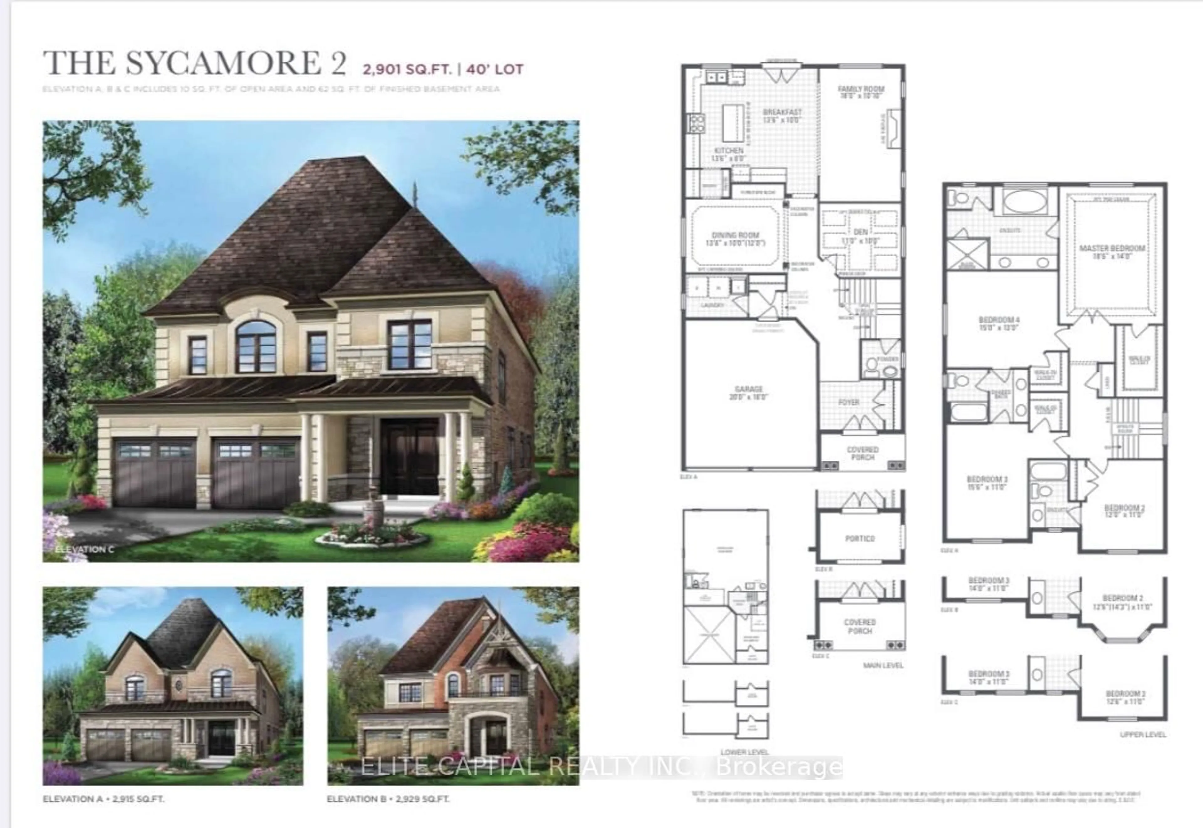 Floor plan for 242 Touch Gold Cres, Aurora Ontario L4G 3X5
