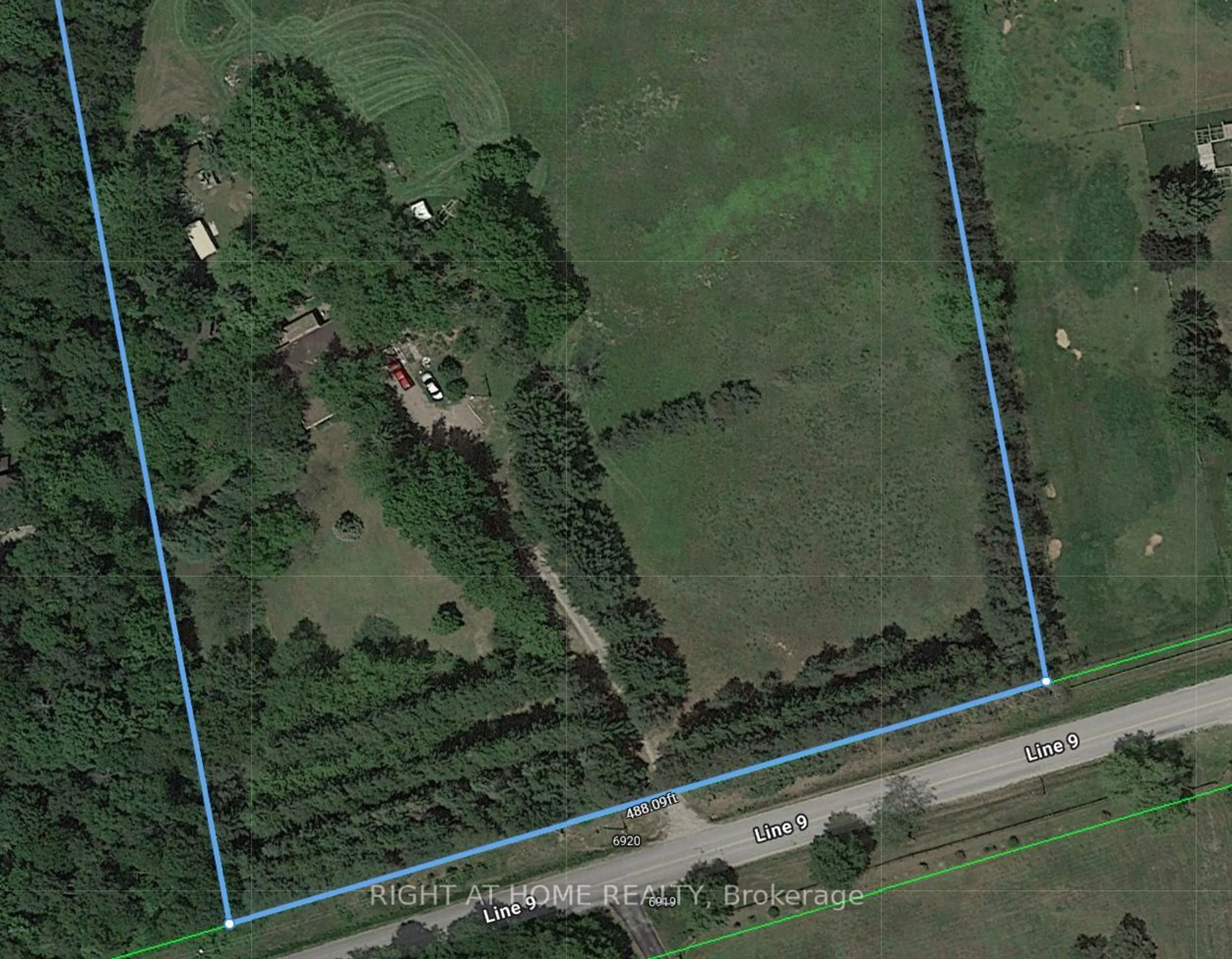 A pic from outside/outdoor area/front of a property/back of a property/a pic from drone, street for 6920 9th Line, New Tecumseth Ontario L0G 1A0