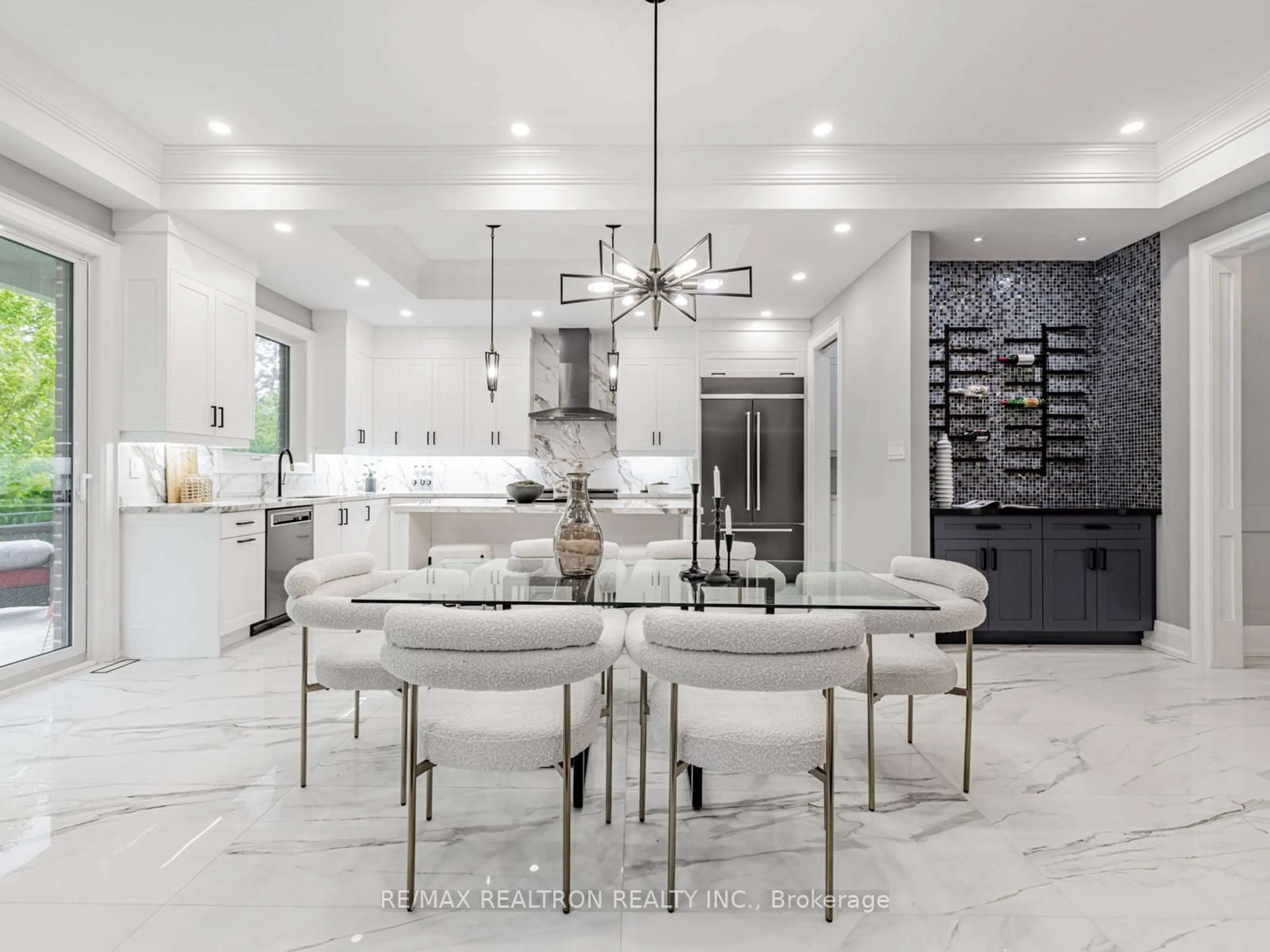 Contemporary kitchen, ceramic/tile floor for 51 Centre St, Richmond Hill Ontario L4C 1A3
