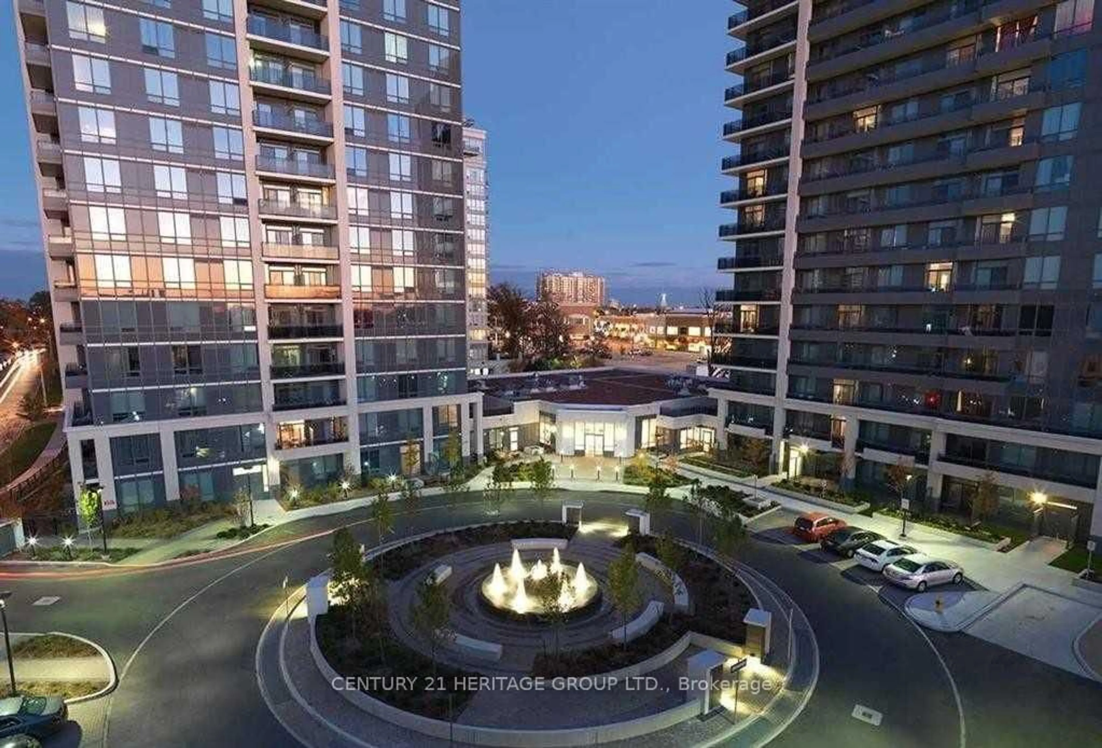 A pic from outside/outdoor area/front of a property/back of a property/a pic from drone, city buildings view from balcony for 85 North Park Rd #209, Vaughan Ontario L4J 0H9