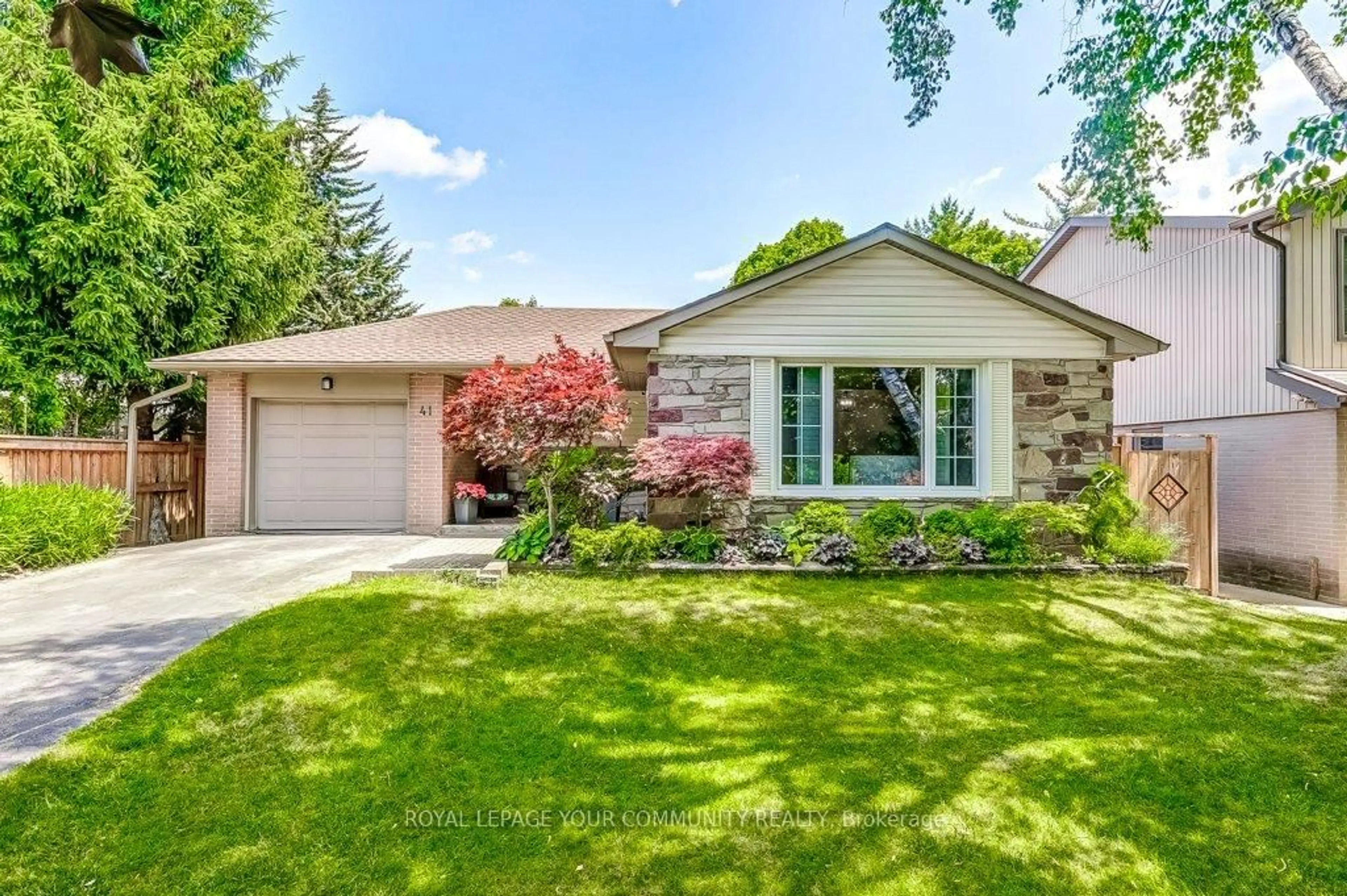 Home with brick exterior material, street for 41 Brightbay Cres, Markham Ontario L3T 1C2