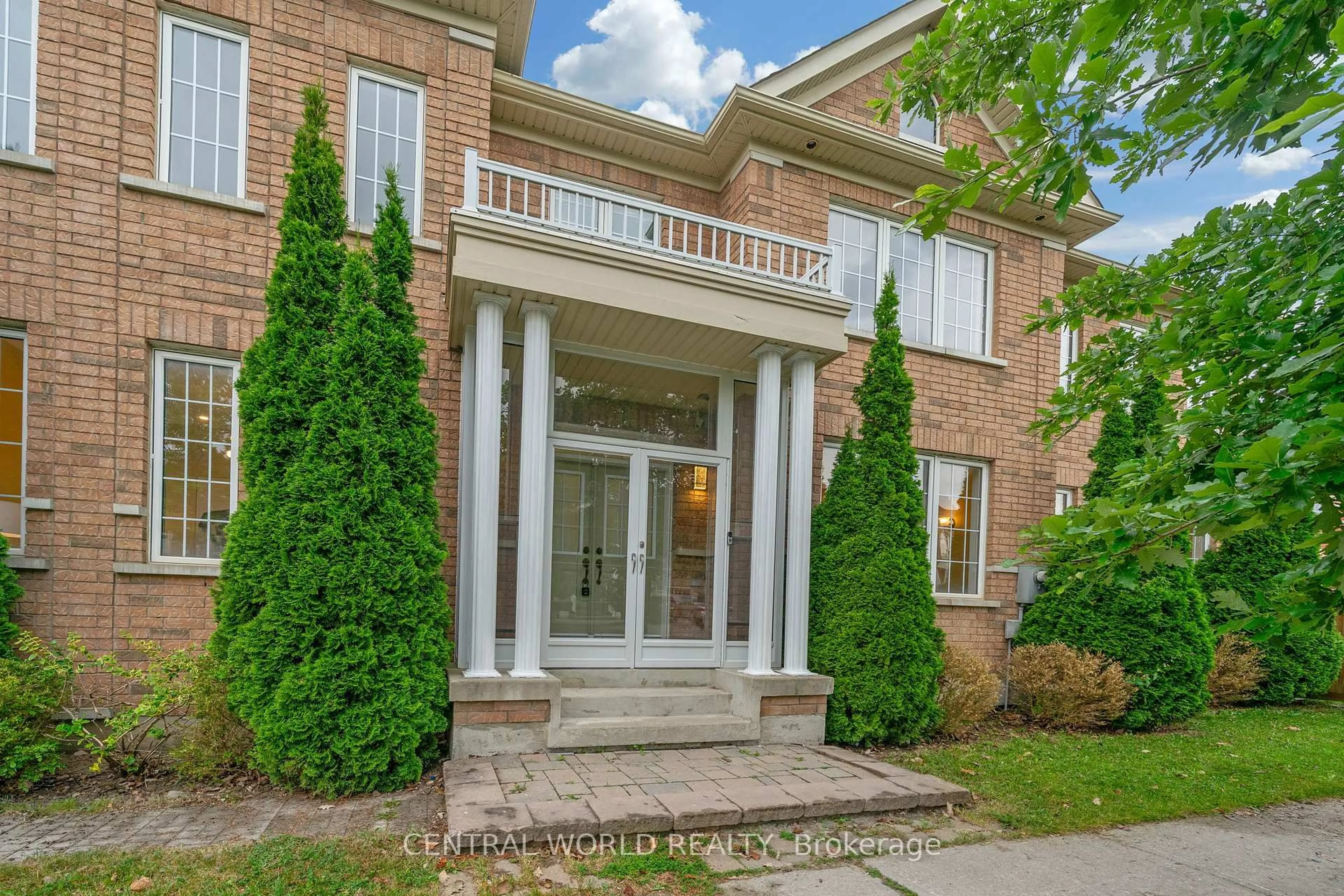 Home with brick exterior material, street for 49 Stonechurch Cres, Markham Ontario L6B 0J2