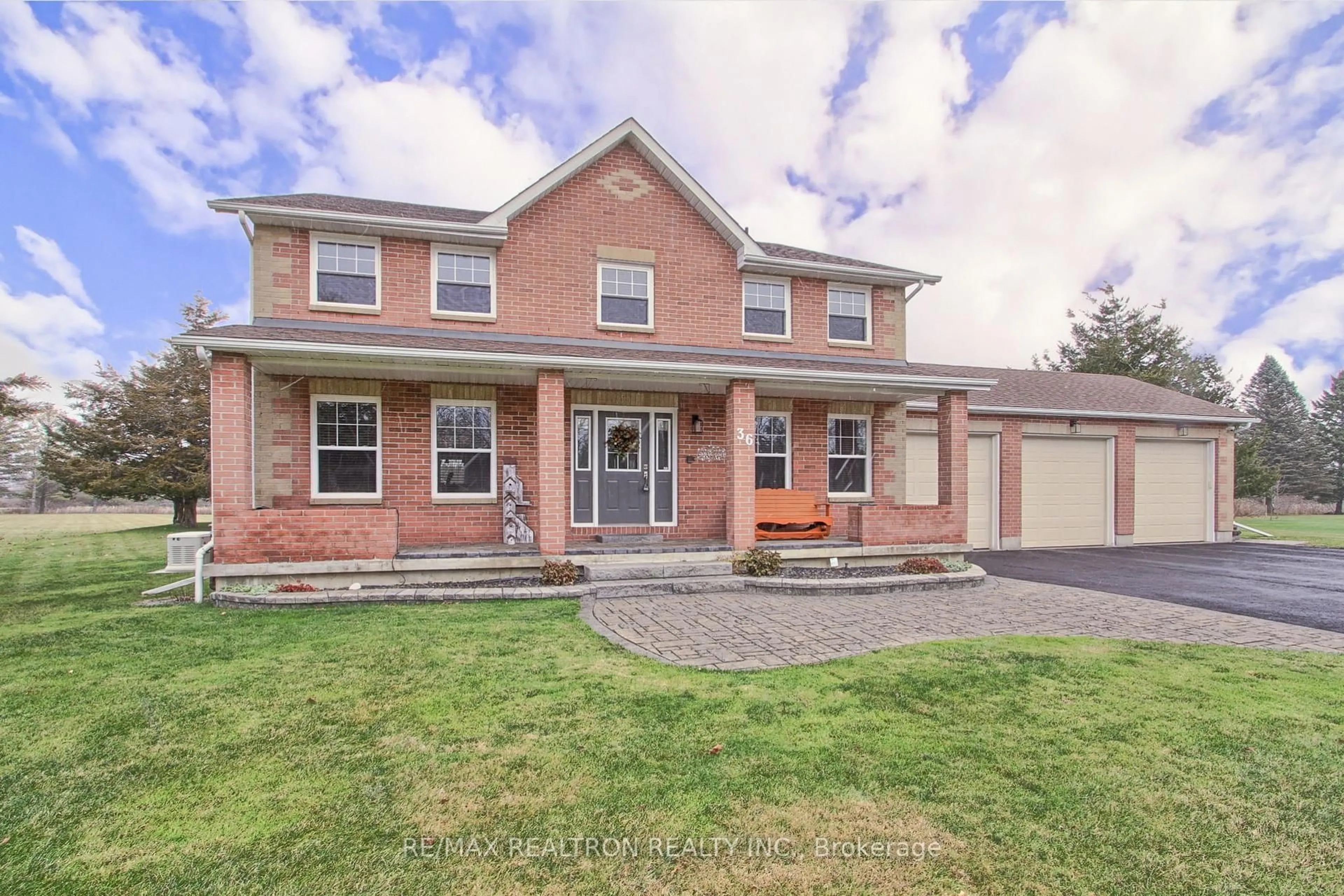Home with brick exterior material, street for 36 Audubon Way, Georgina Ontario L0E 1A0