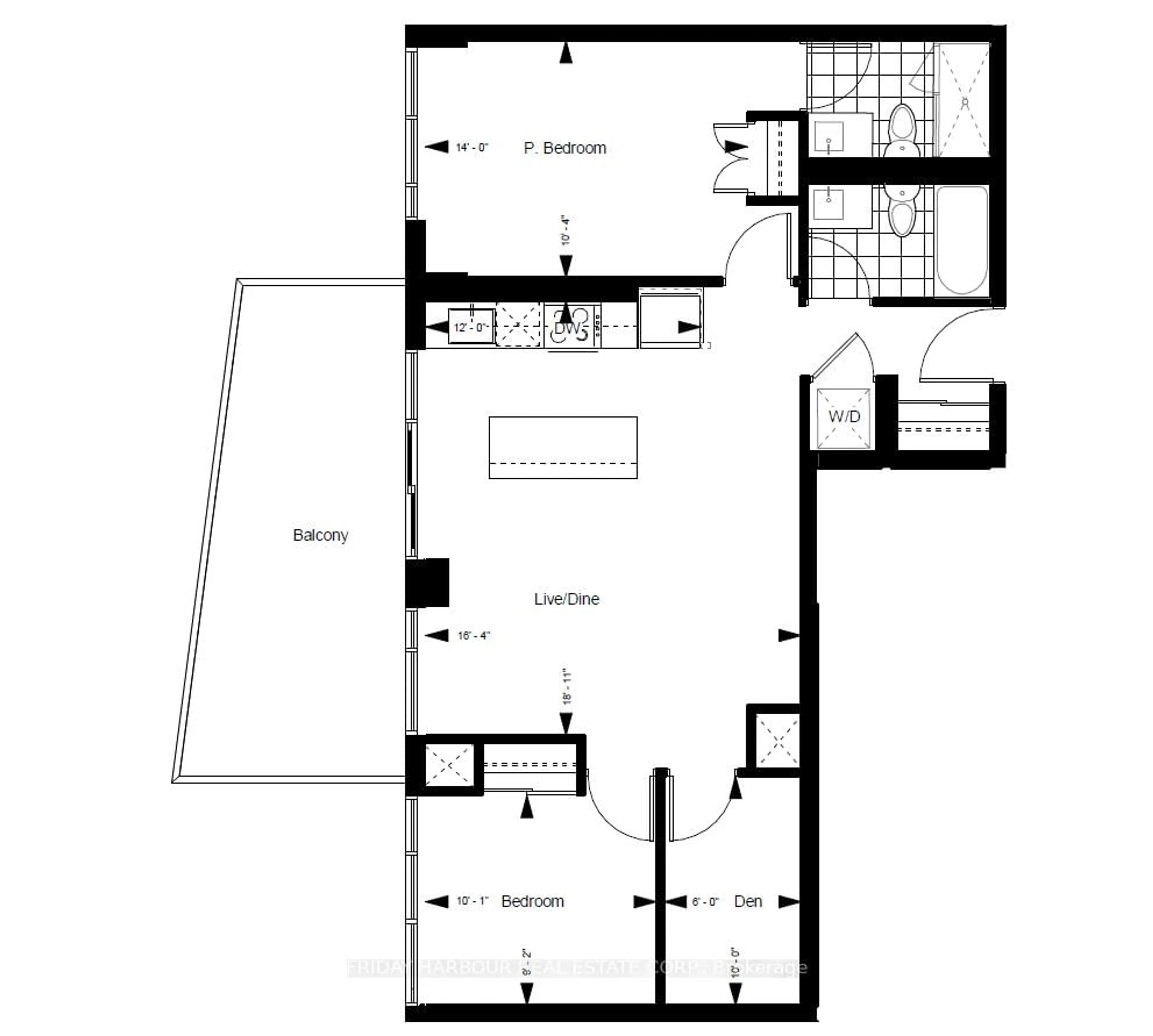 Floor plan for 333 Sunseeker Ave #403, Innisfil Ontario L9R 0R6