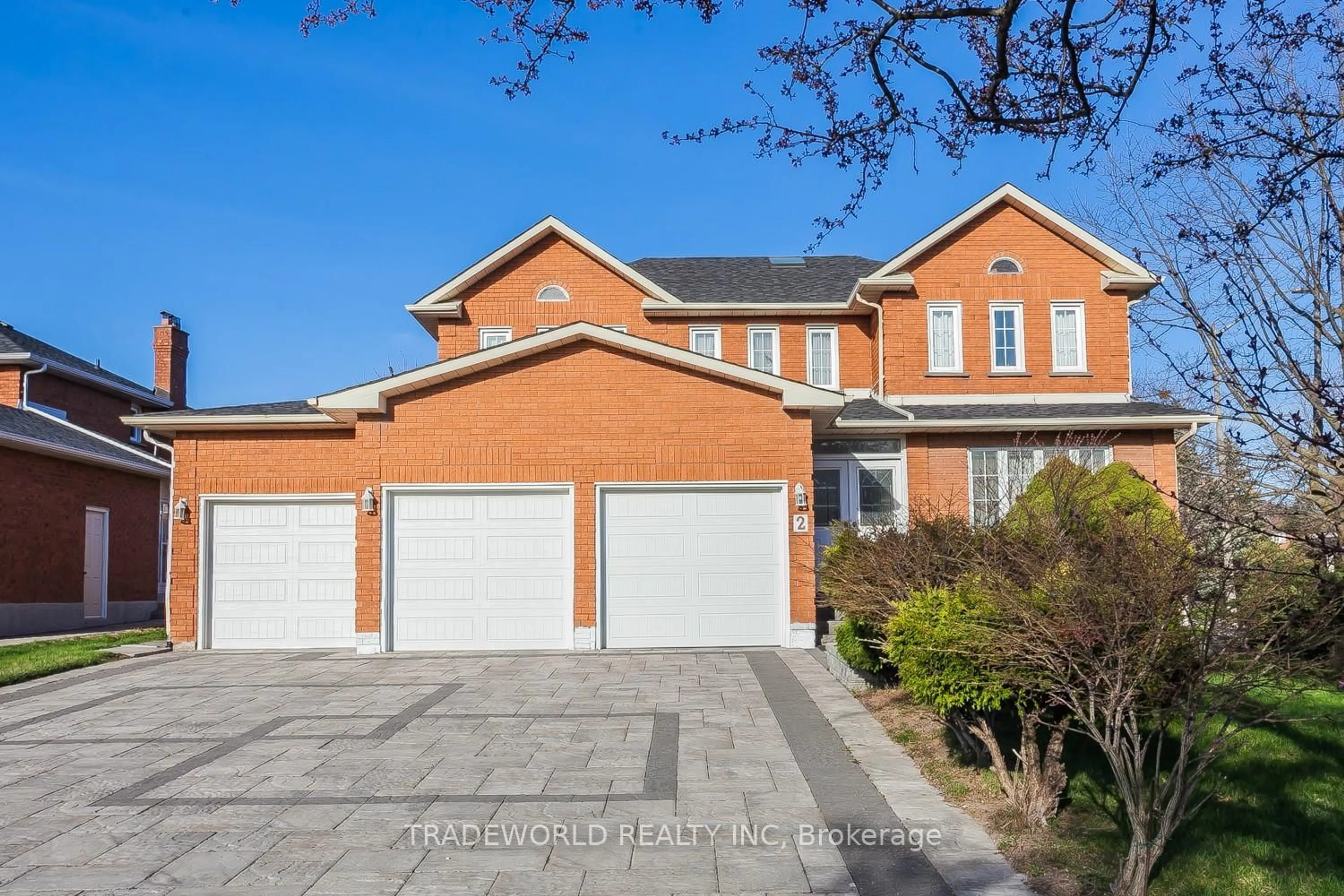 Home with brick exterior material, street for 2 Doulton Crt, Markham Ontario L3R 8N8