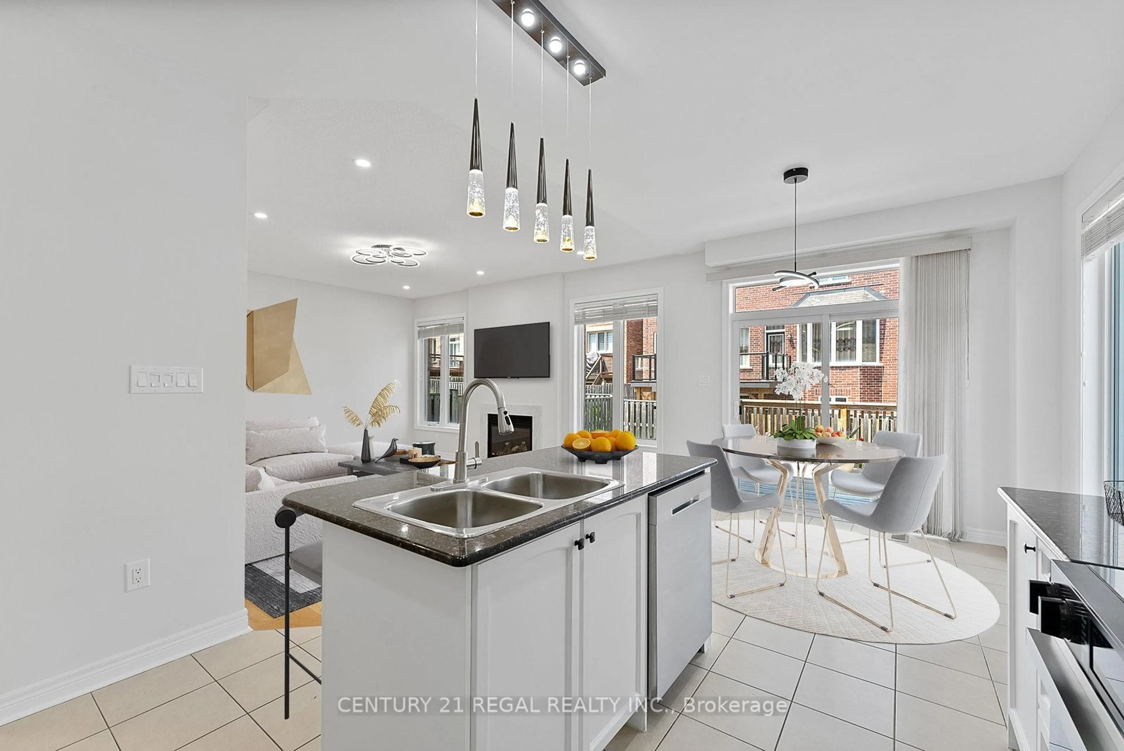 Contemporary kitchen, ceramic/tile floor for 148 Beckett Ave, Markham Ontario L6C 0P8