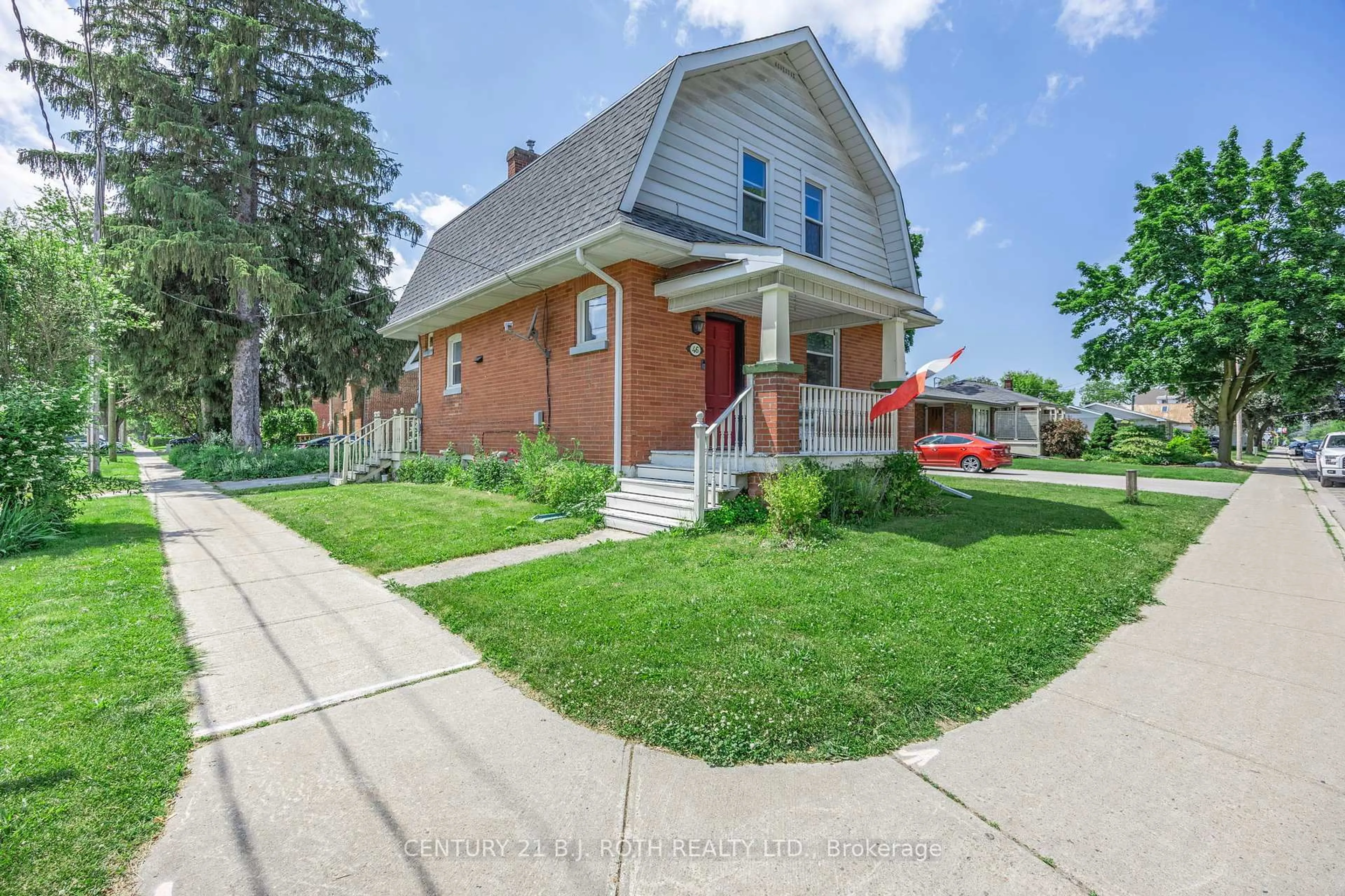 Home with brick exterior material, street for 46 Church St, New Tecumseth Ontario L9R 1G9