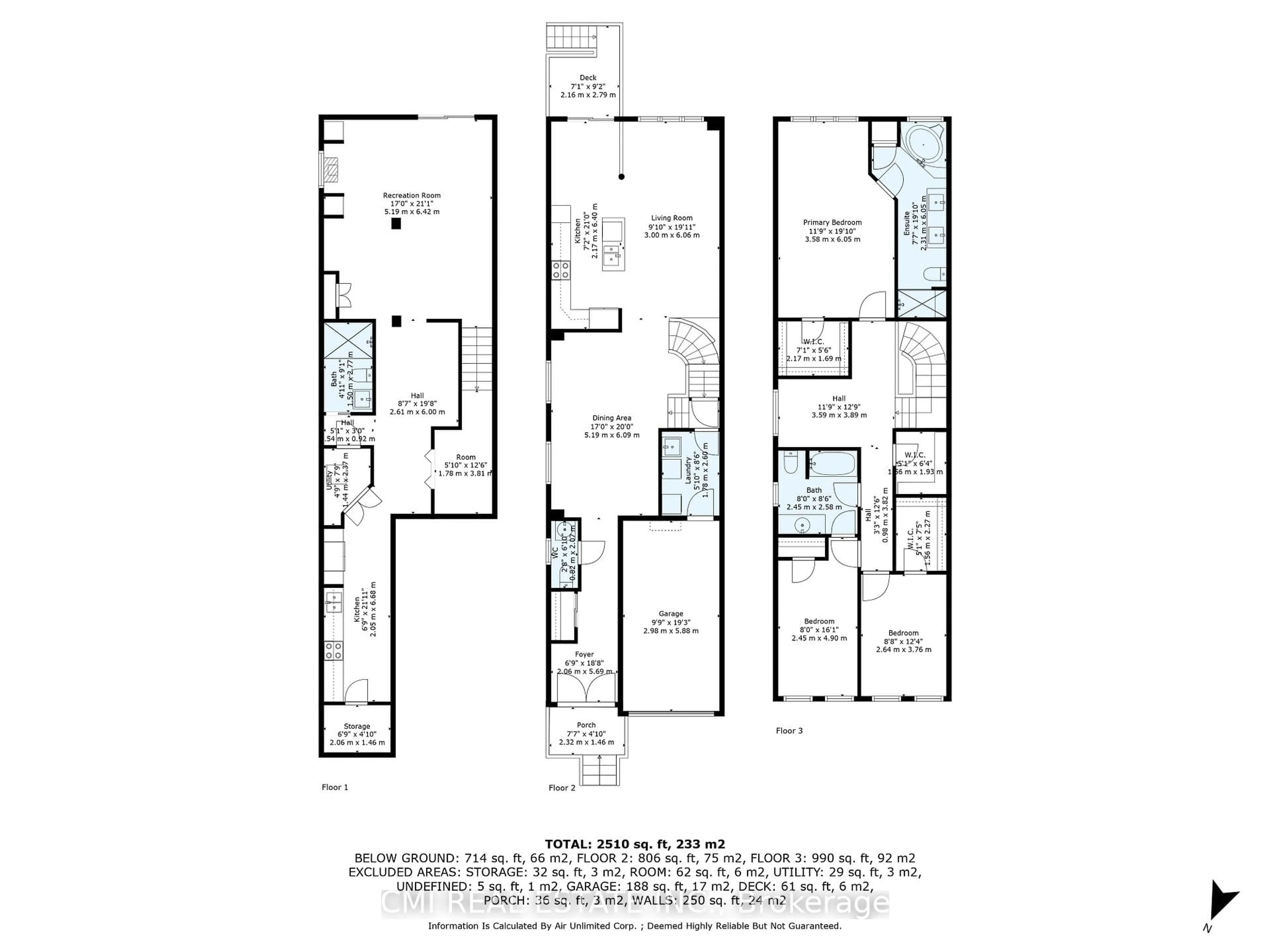 Floor plan for 107 Venice Gate Dr, Vaughan Ontario L4H 0E8