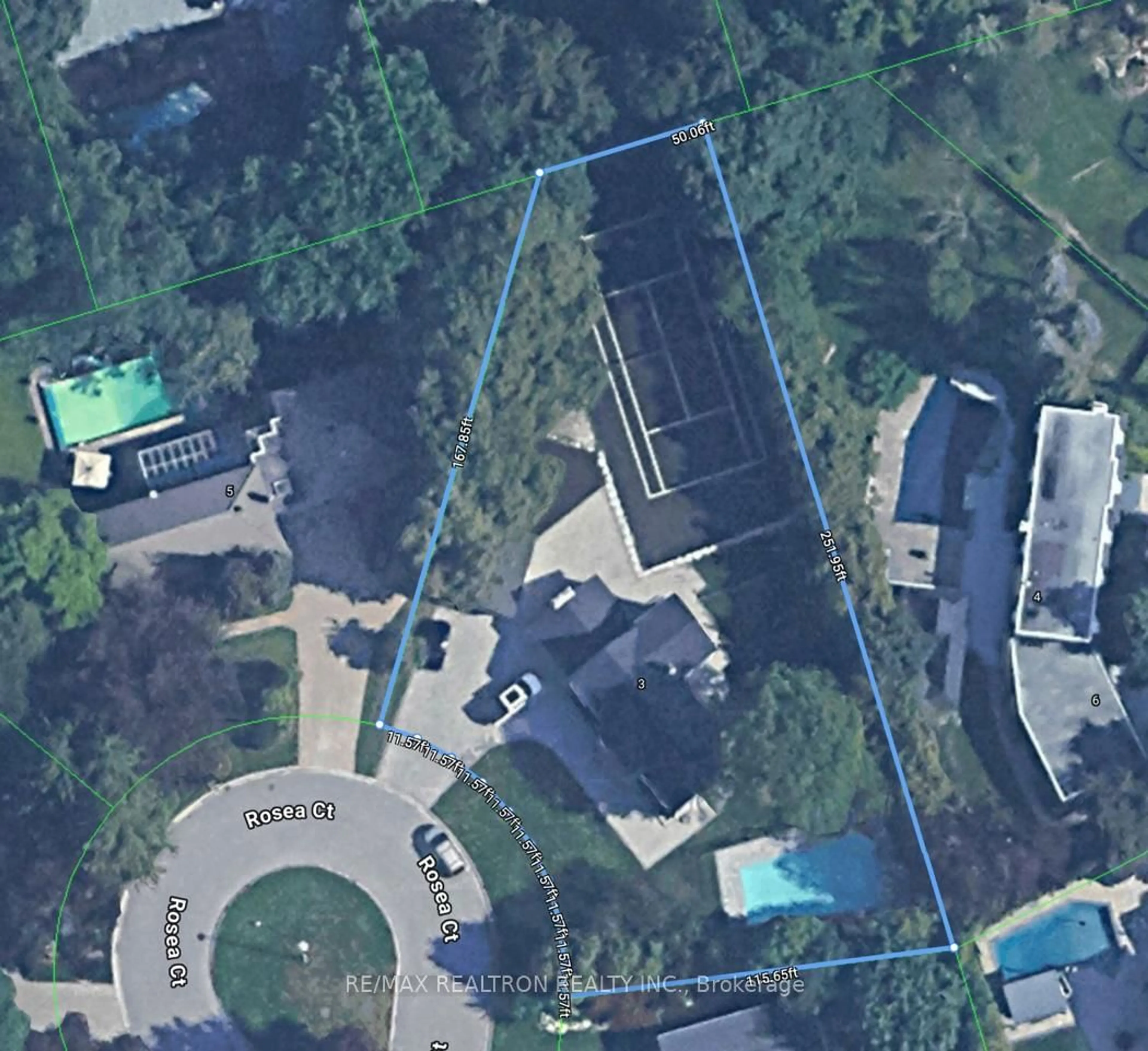 A pic from outside/outdoor area/front of a property/back of a property/a pic from drone, street for 3 Rosea Crt, Markham Ontario L3T 2V3