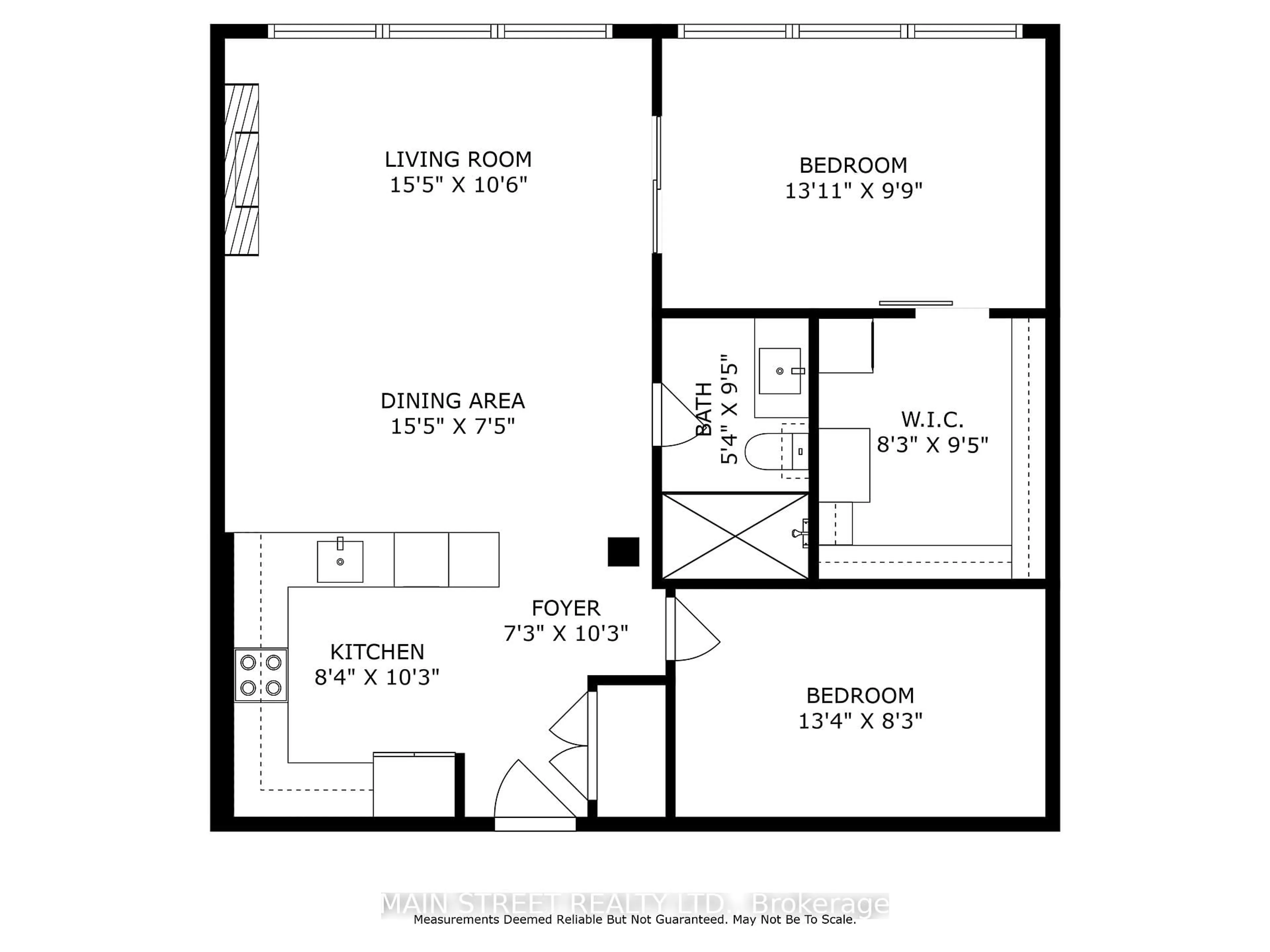 Floor plan for 543 Timothy St #317, Newmarket Ontario L3Y 1R1