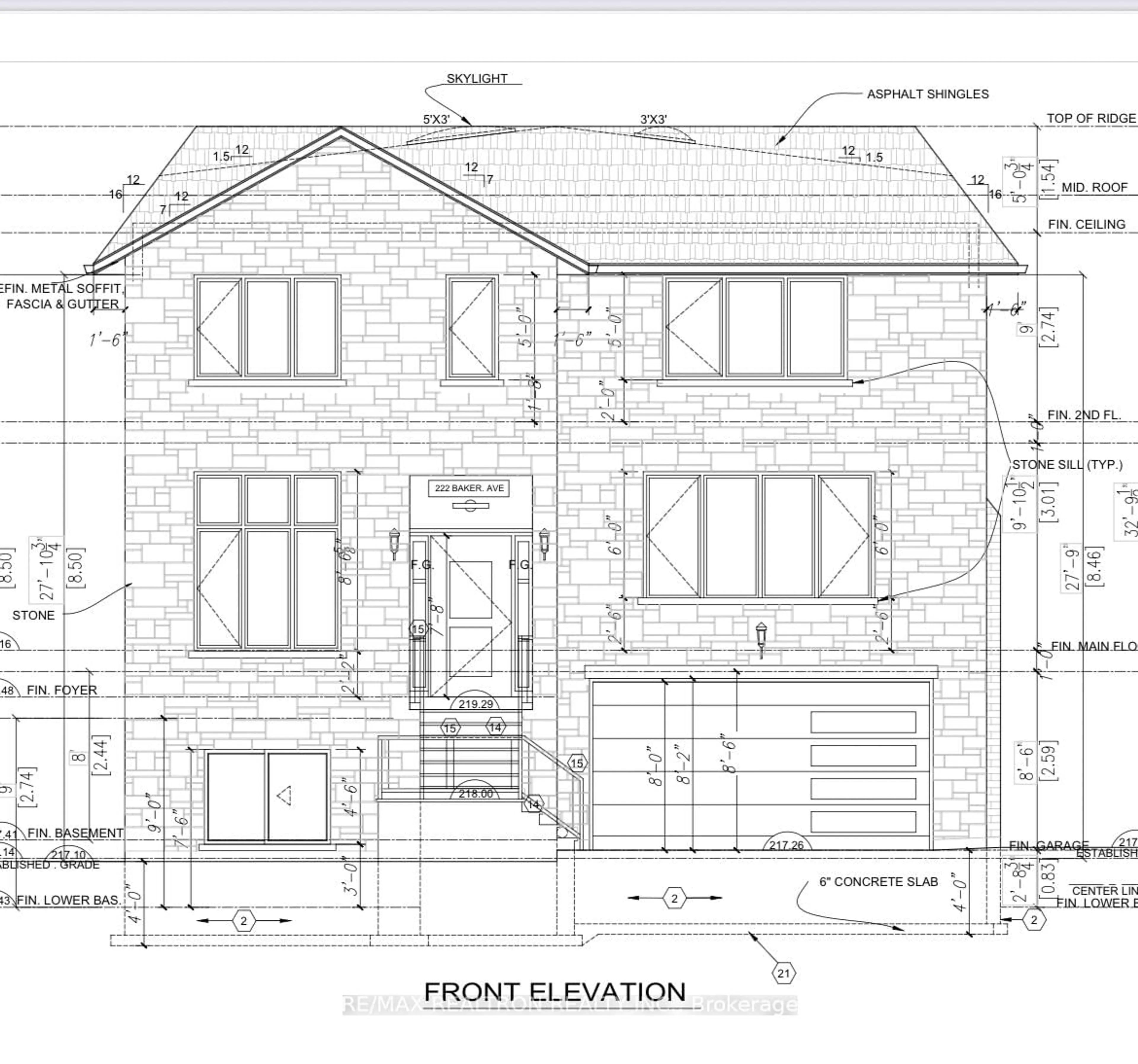 Floor plan for 222 baker Ave, Richmond Hill Ontario L4C 1X9