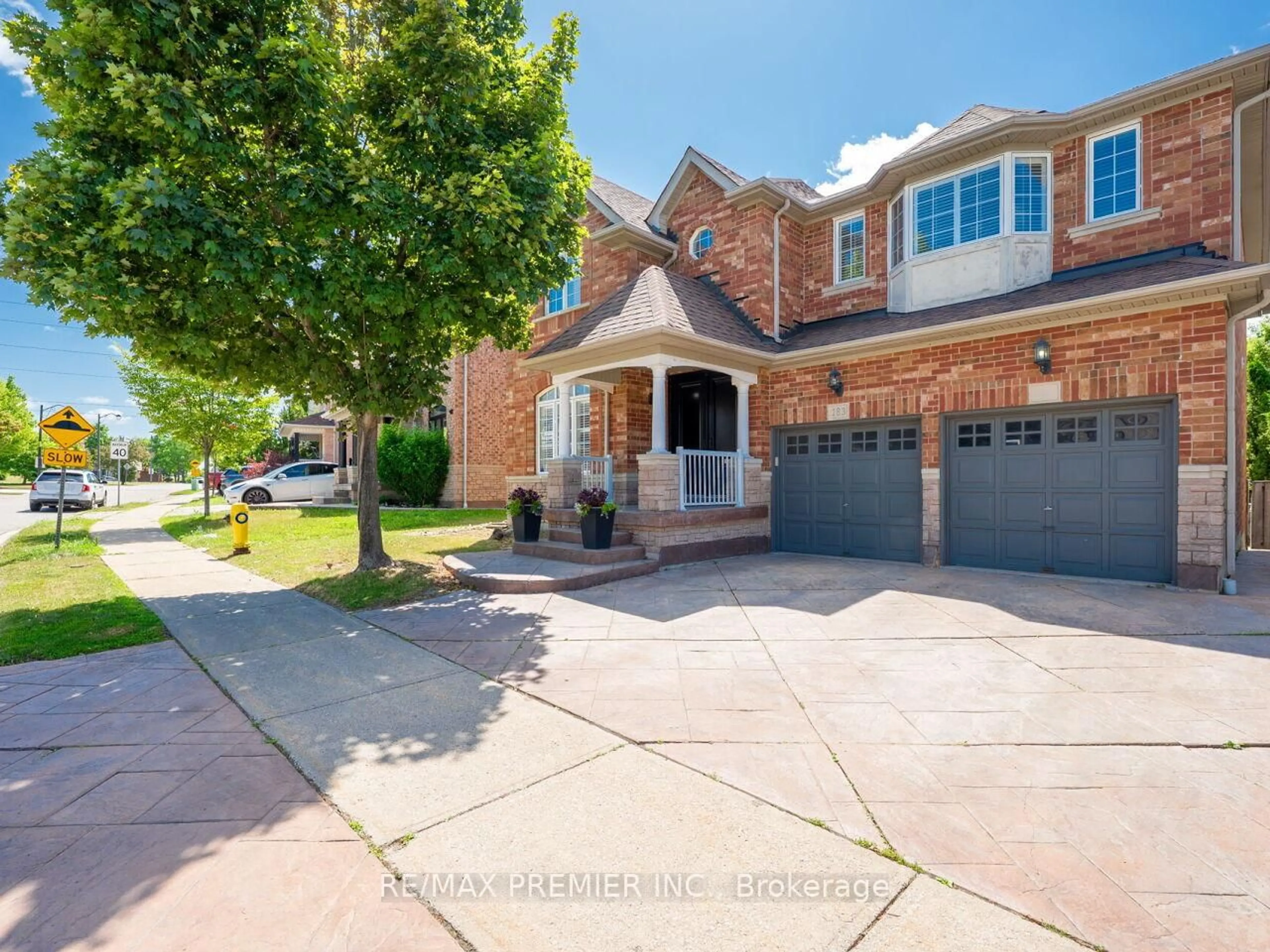 Home with brick exterior material, street for 183 Silverado Tr, Vaughan Ontario L4H 2N7