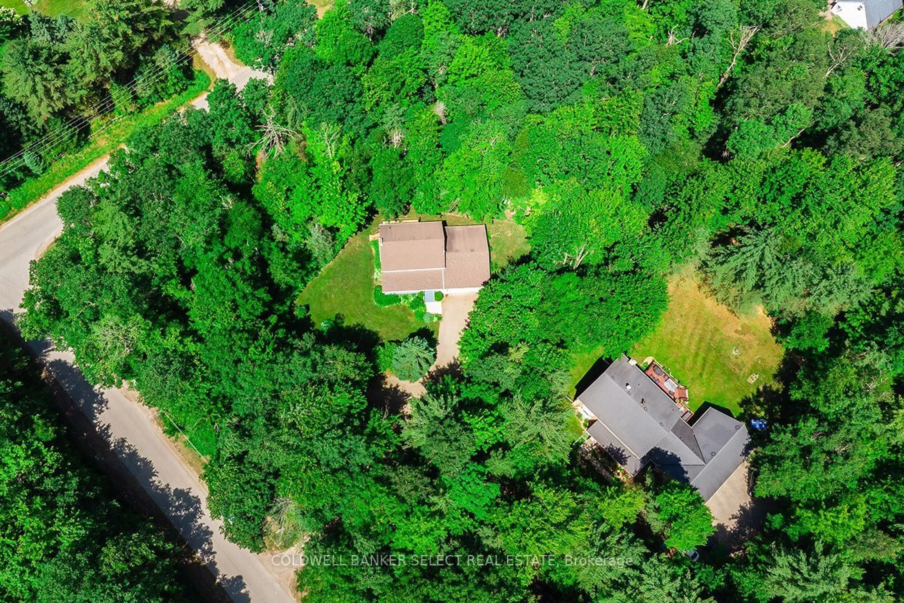 A pic from outside/outdoor area/front of a property/back of a property/a pic from drone, forest/trees view for 2 Trillium Tr, Adjala-Tosorontio Ontario L0M 1J0