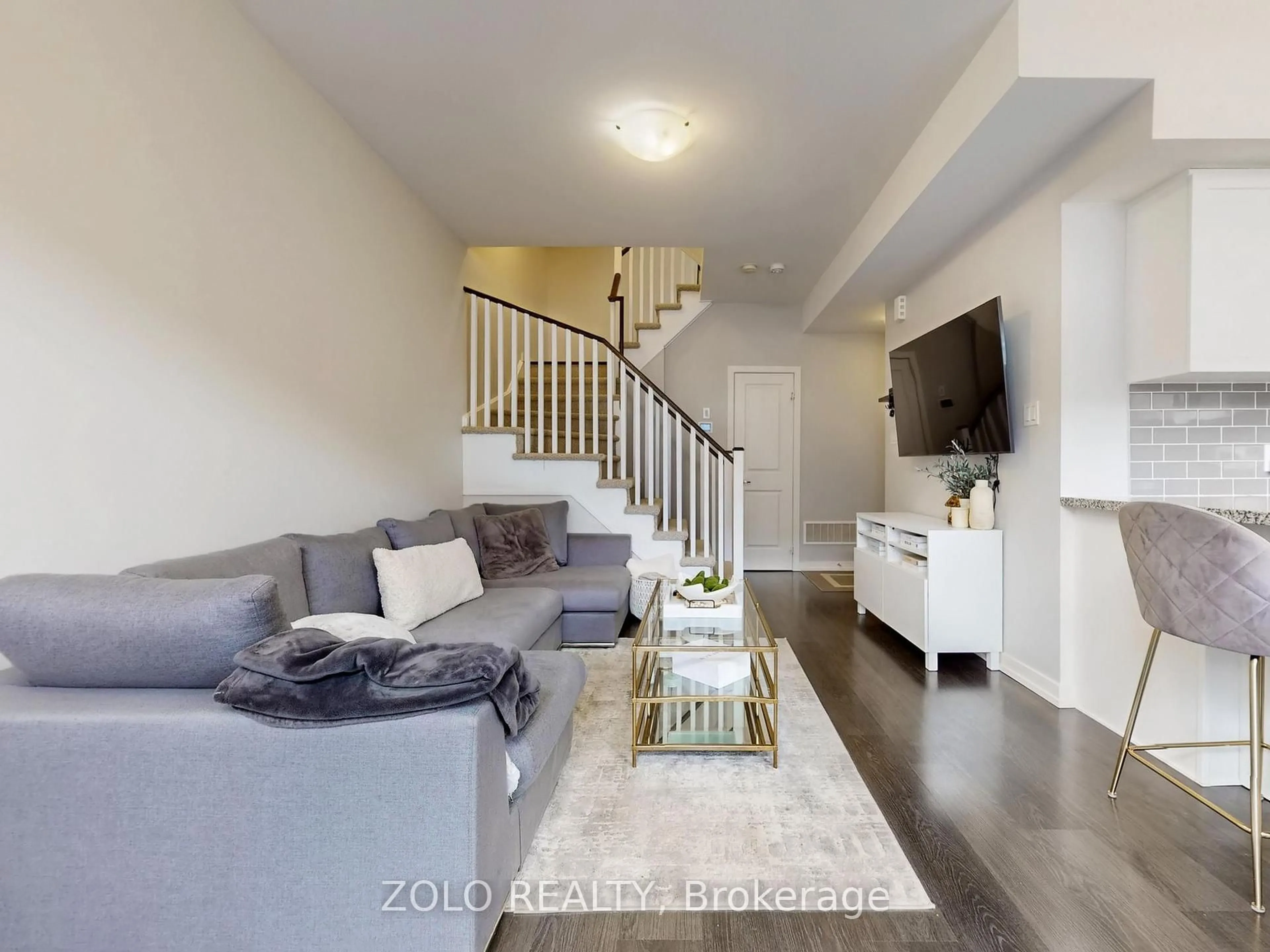 Living room with furniture, unknown for 15 Whitaker Way #322, Whitchurch-Stouffville Ontario L4A 0W5