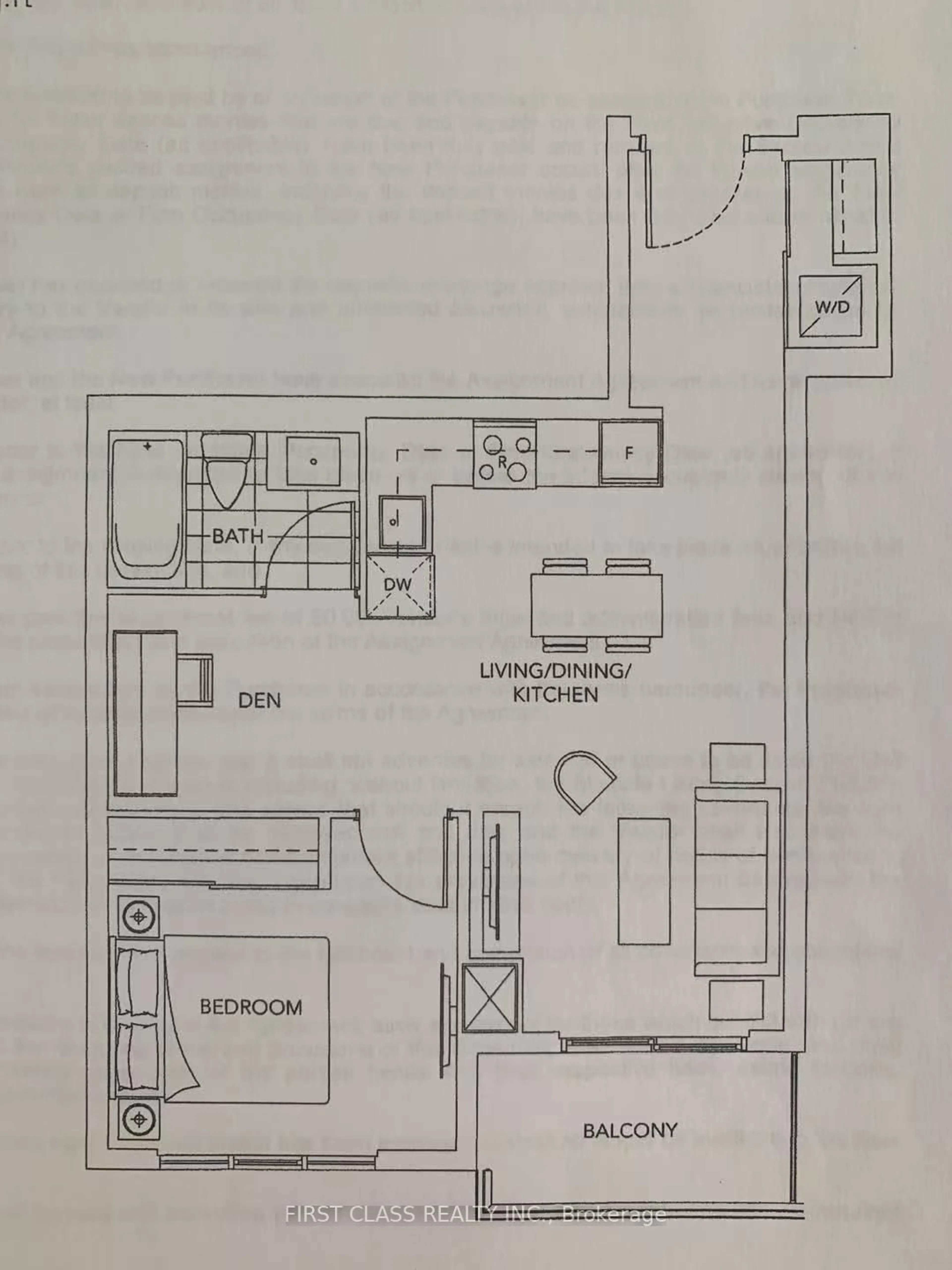 Floor plan for 10 Honeycrisp Cres #506, Vaughan Ontario L4K 0M7
