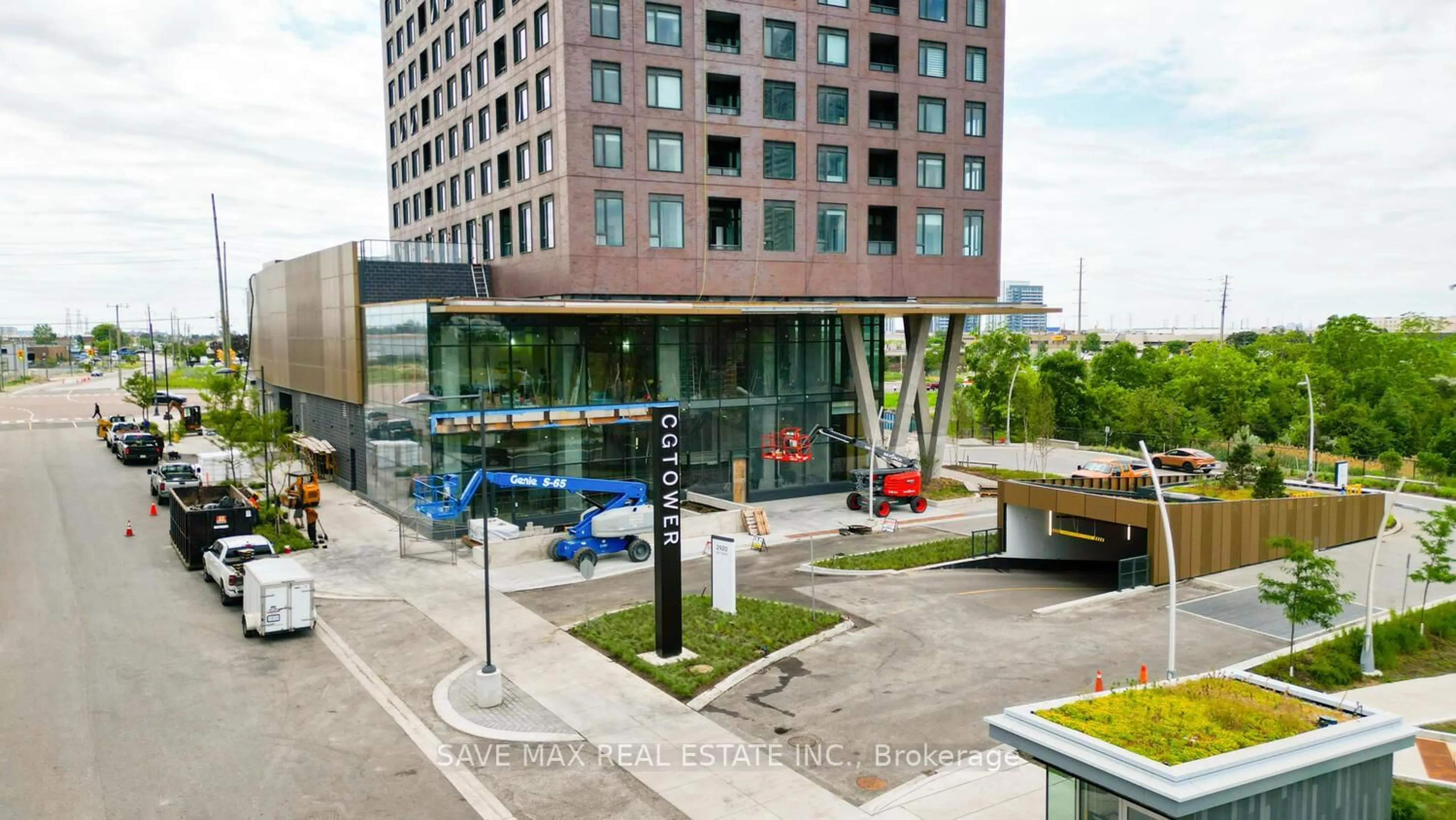 Patio, city buildings view from balcony for 2920 Highway 7 Rd #1508, Vaughan Ontario L4K 0P4