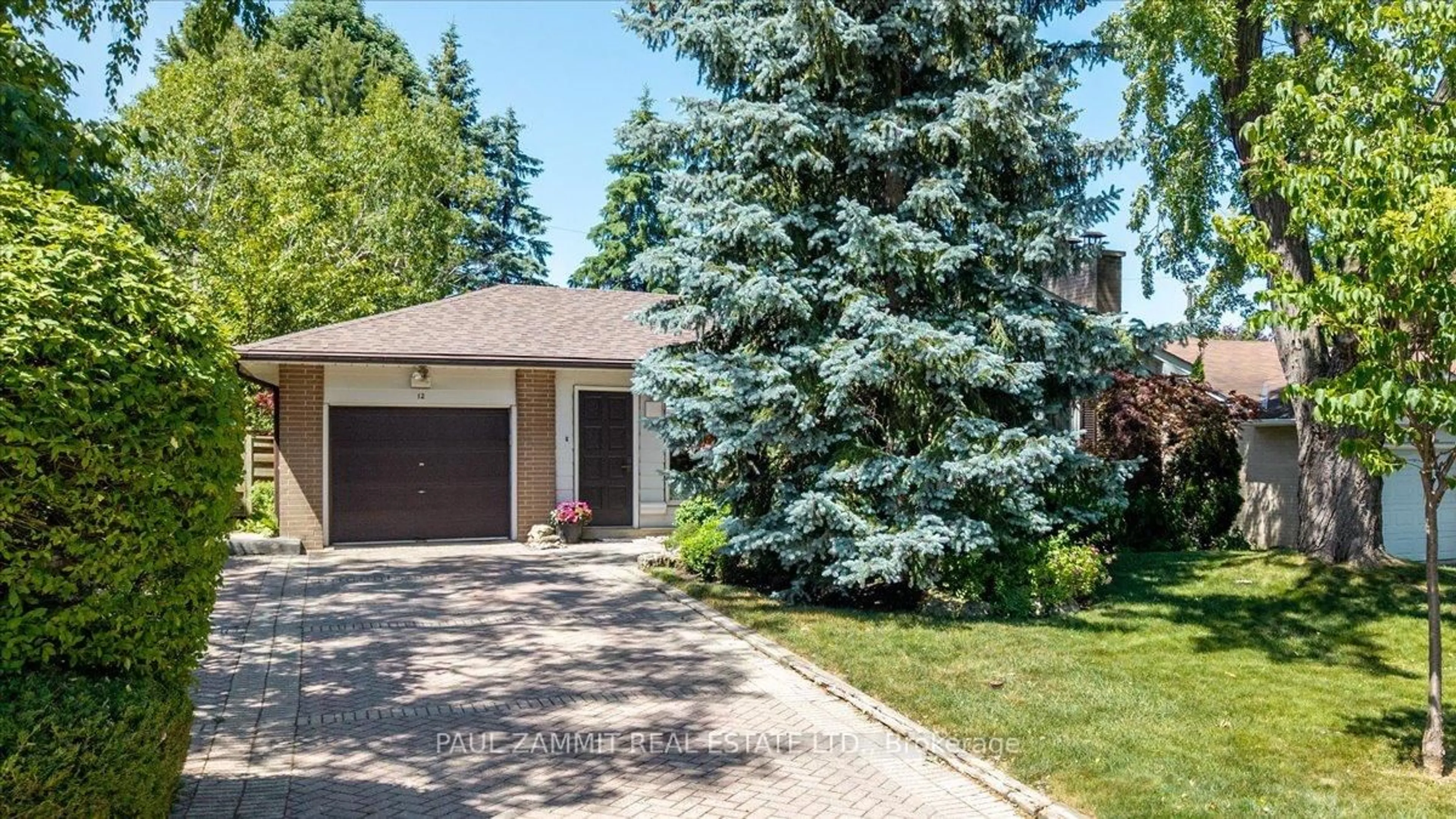 Home with brick exterior material, street for 12 Brightbay Cres, Markham Ontario L3T 1C1
