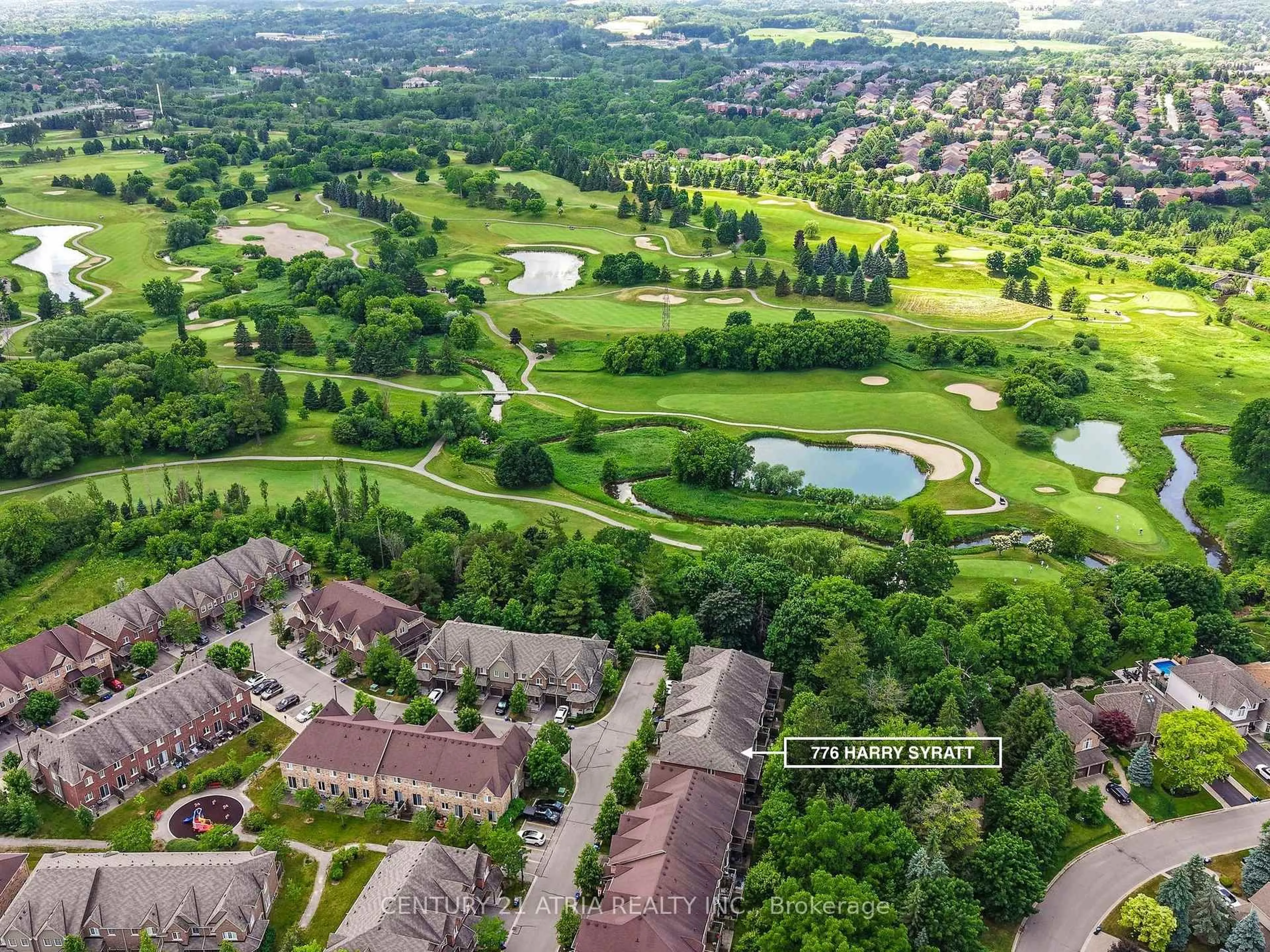 A pic from outside/outdoor area/front of a property/back of a property/a pic from drone, water/lake/river/ocean view for 776 Harry Syratt Ave, Newmarket Ontario L3X 0A3