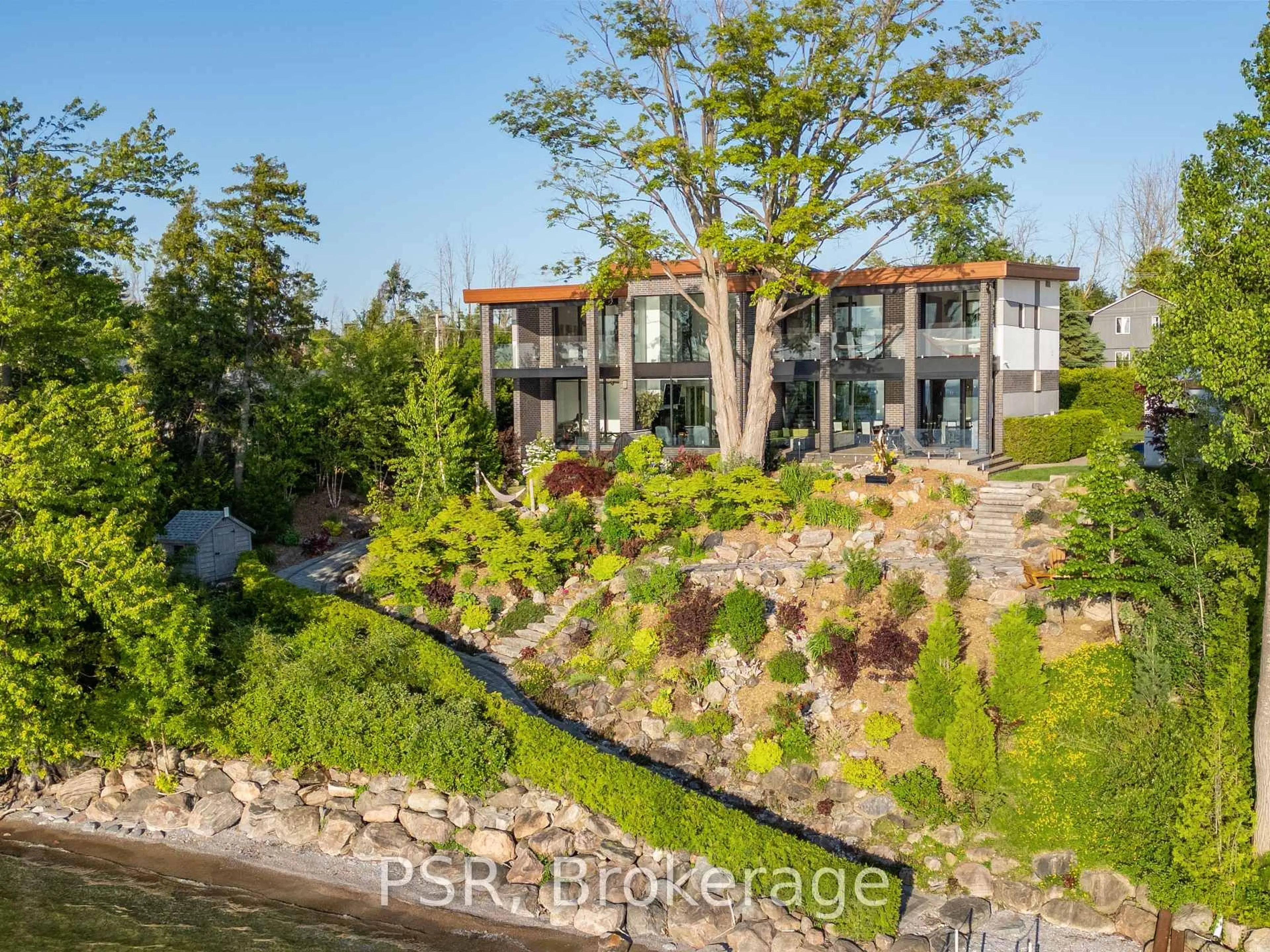 A pic from outside/outdoor area/front of a property/back of a property/a pic from drone, water/lake/river/ocean view for 25510 Maple Beach Rd, Brock Ontario L0K 1A0