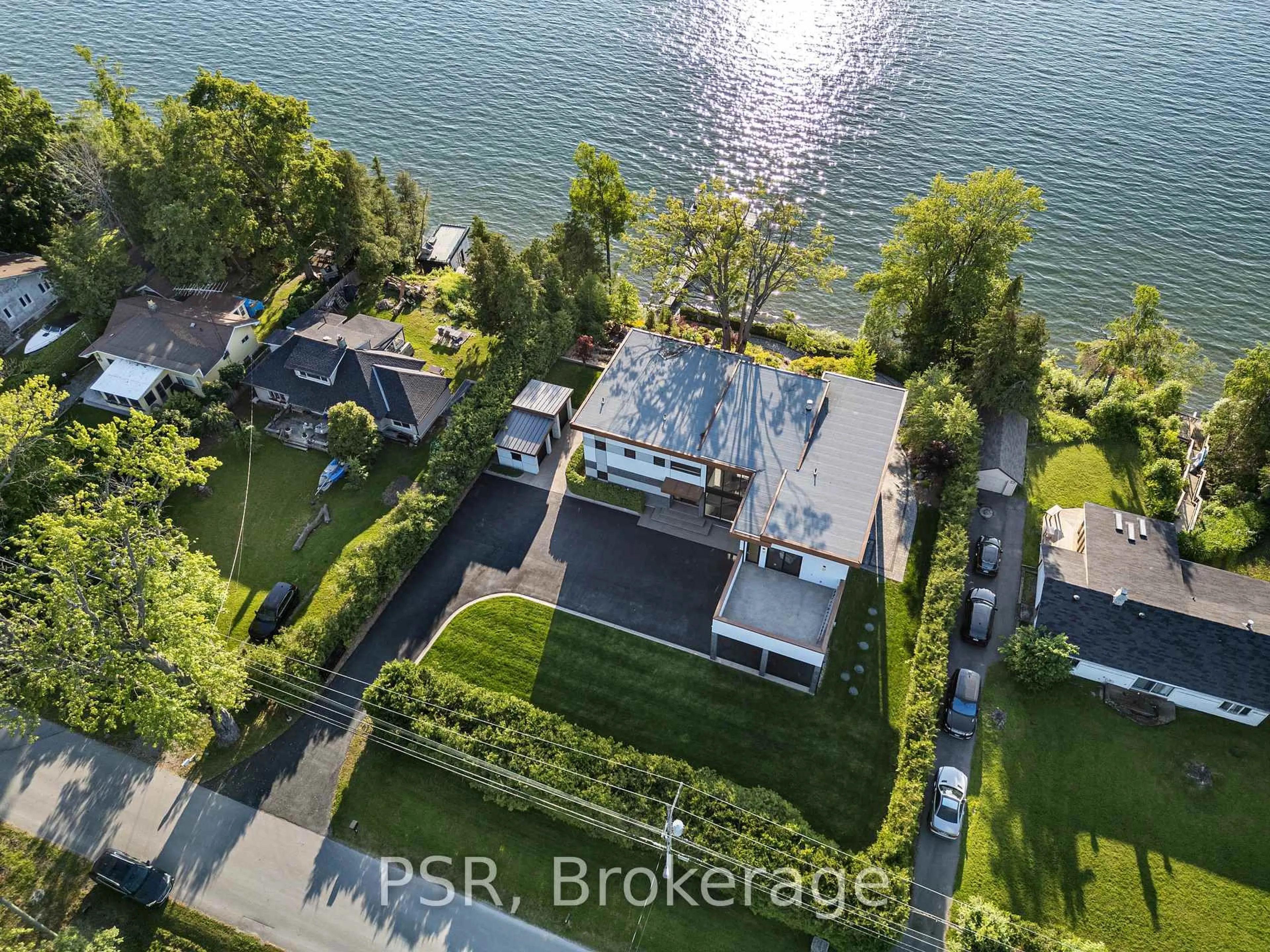 A pic from outside/outdoor area/front of a property/back of a property/a pic from drone, water/lake/river/ocean view for 25510 Maple Beach Rd, Brock Ontario L0K 1A0