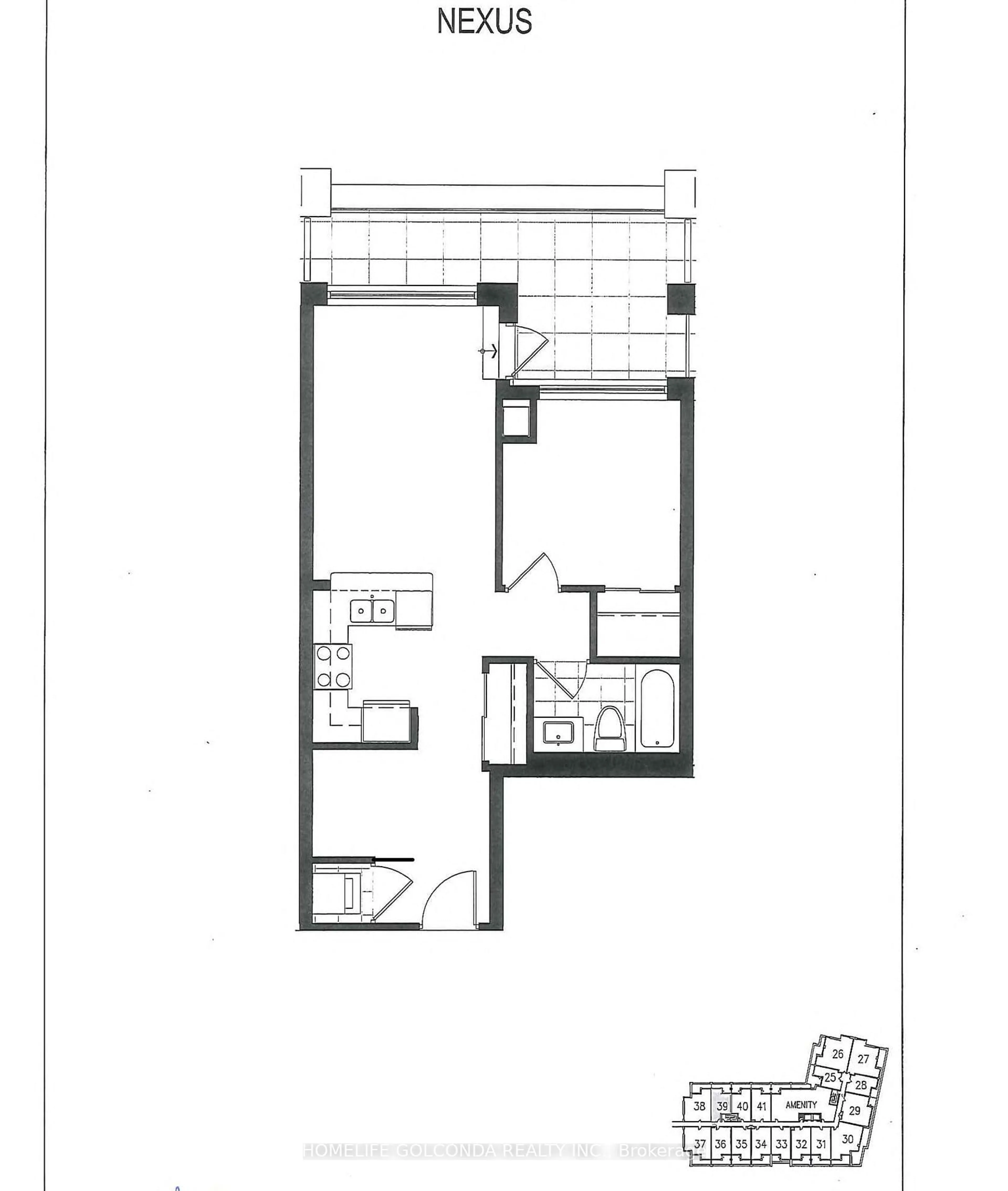 Floor plan for 8130 Birchmount Rd #215, Markham Ontario L6G 0E4