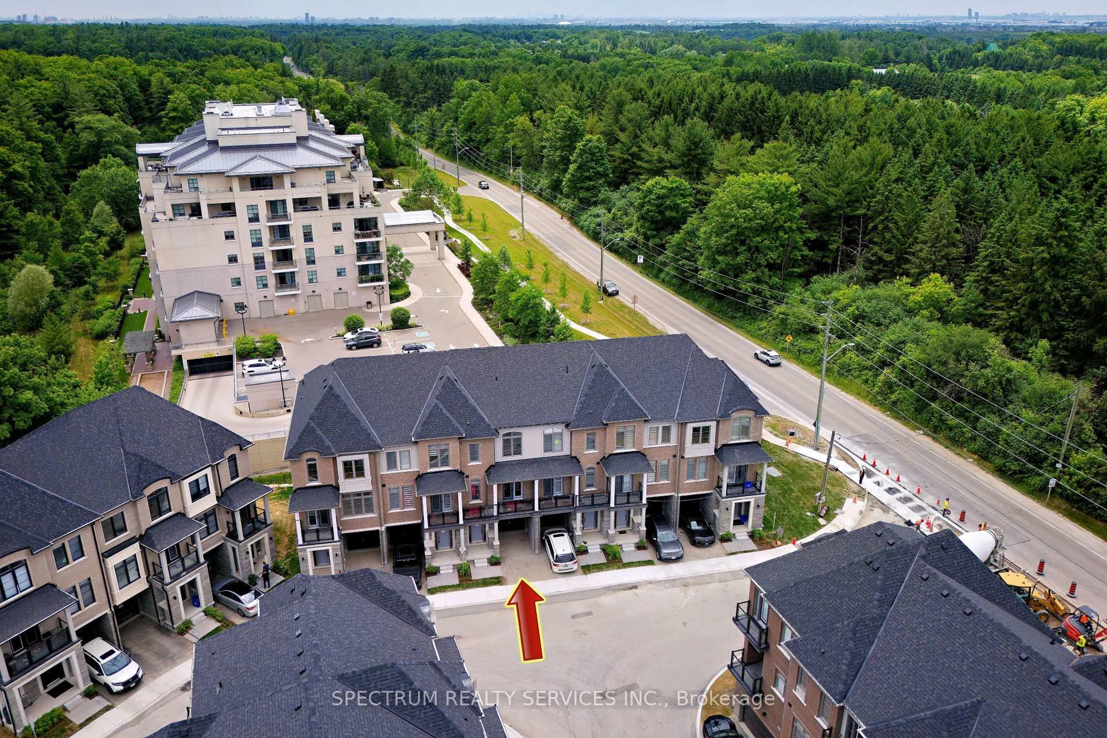A pic from outside/outdoor area/front of a property/back of a property/a pic from drone, unknown for 15 Archambault way, Vaughan Ontario L4H 5G4