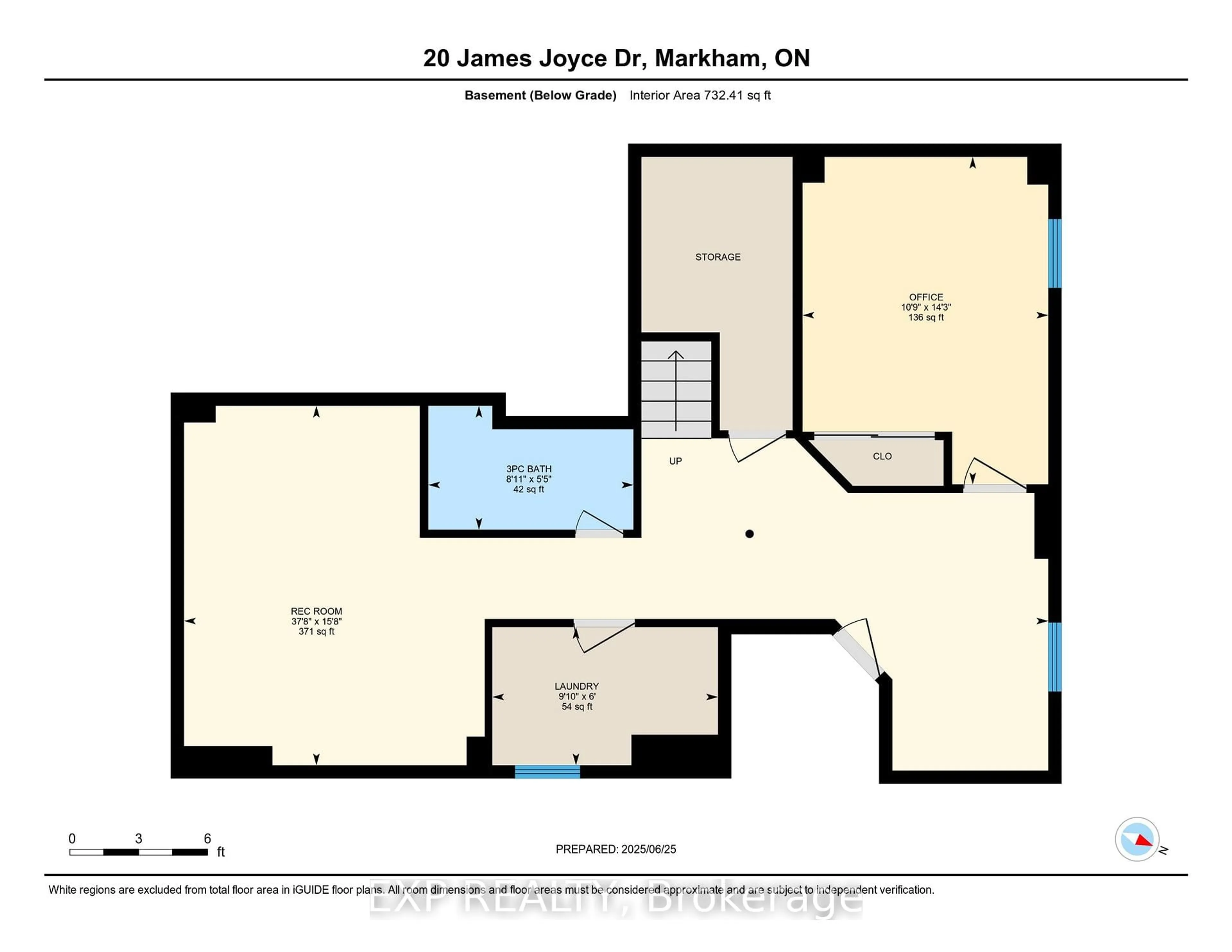Floor plan for 20 James Joyce Dr, Markham Ontario L6C 0L7