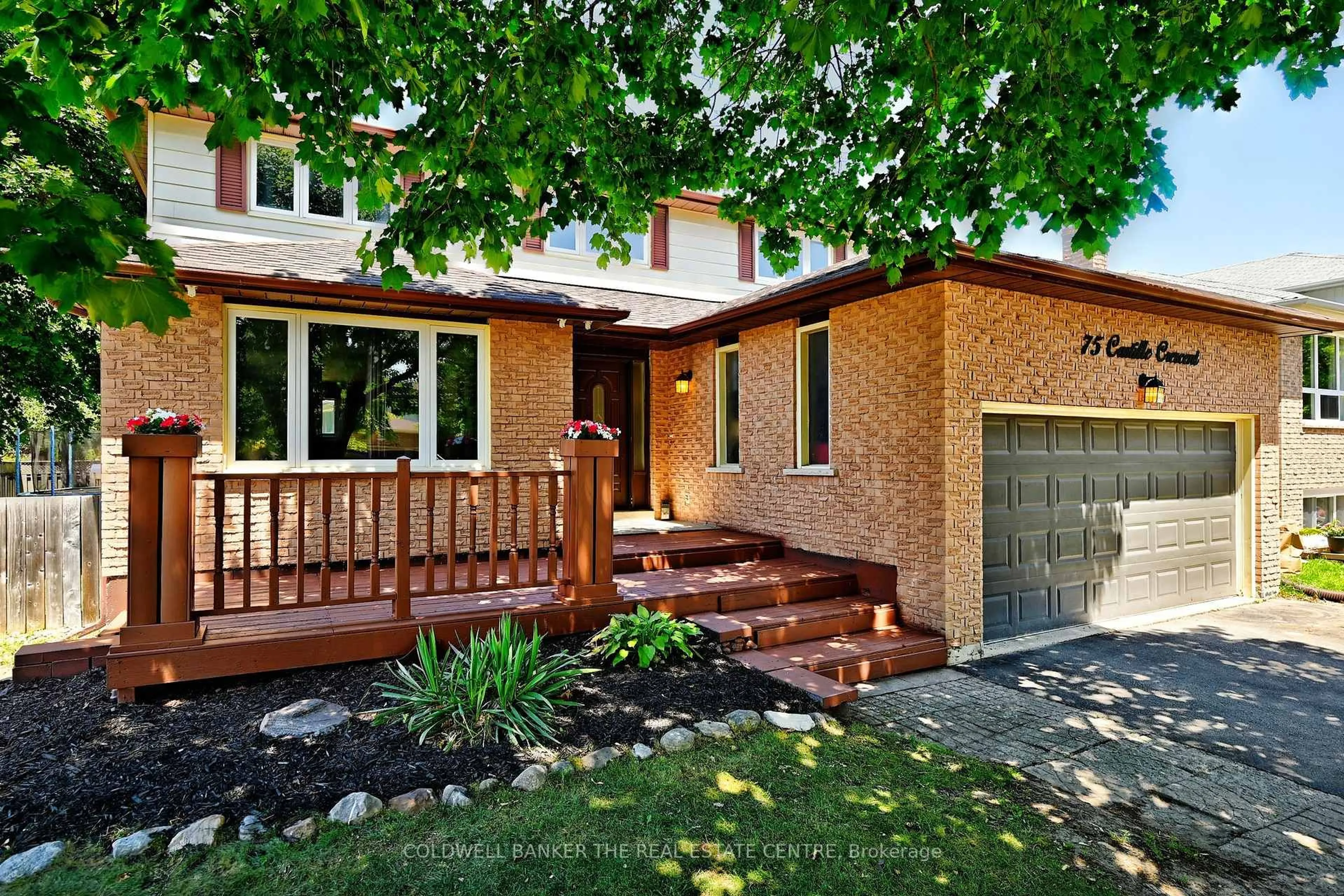 Home with brick exterior material, street for 75 Castille Cres, Georgina Ontario L4P 3L2