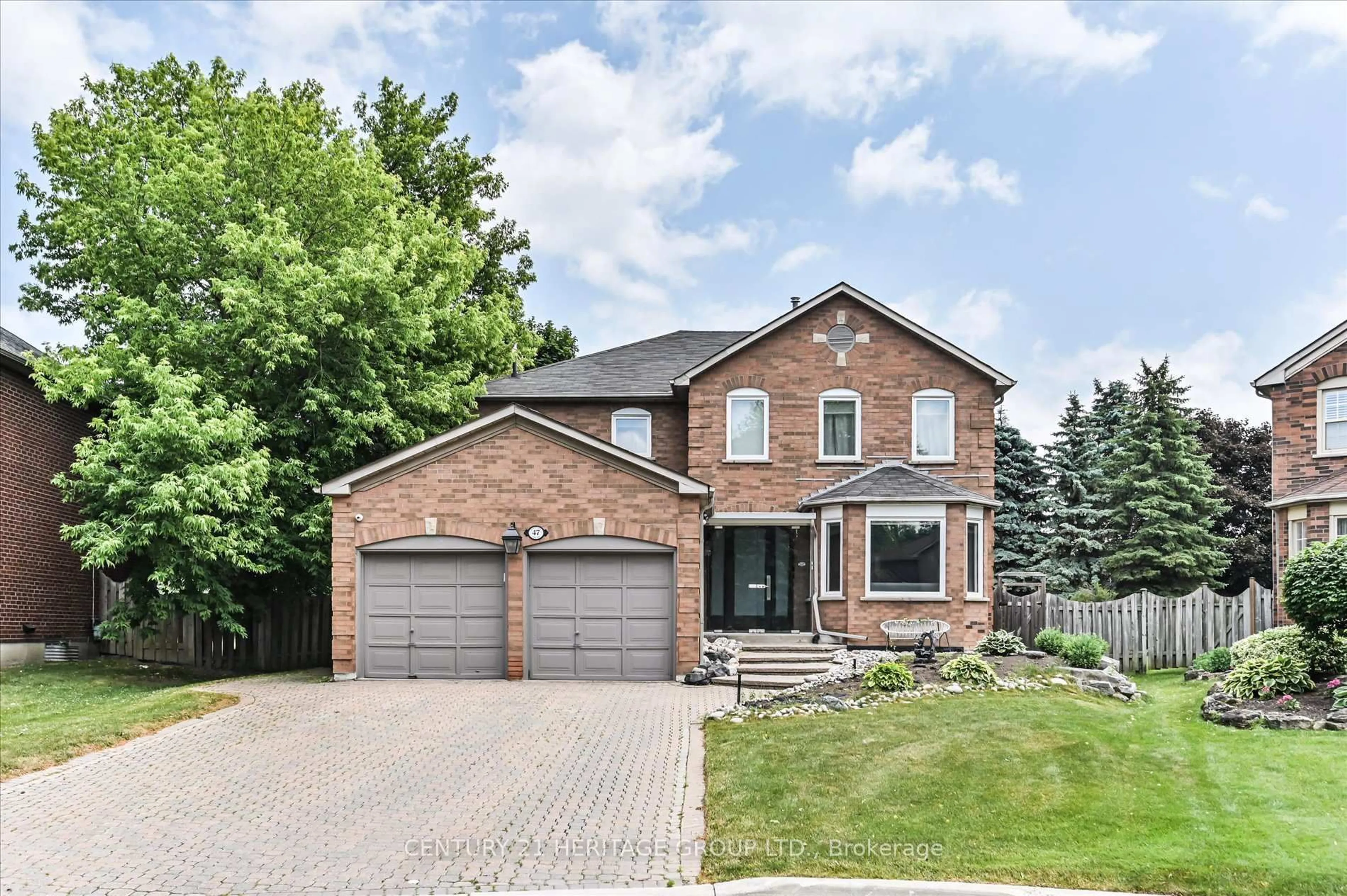 Home with brick exterior material, street for 47 Berkeley Crt, Markham Ontario L3R 6M2