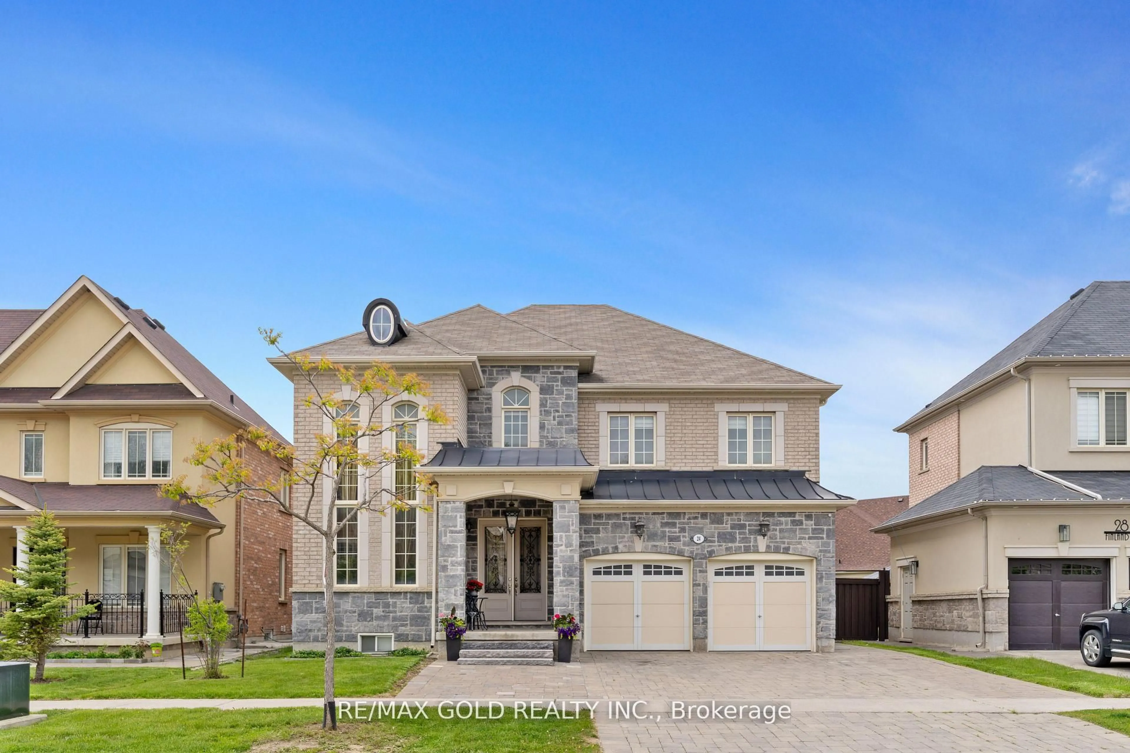 Home with brick exterior material, street for 24 Finland Dr, Vaughan Ontario L4H 4A2
