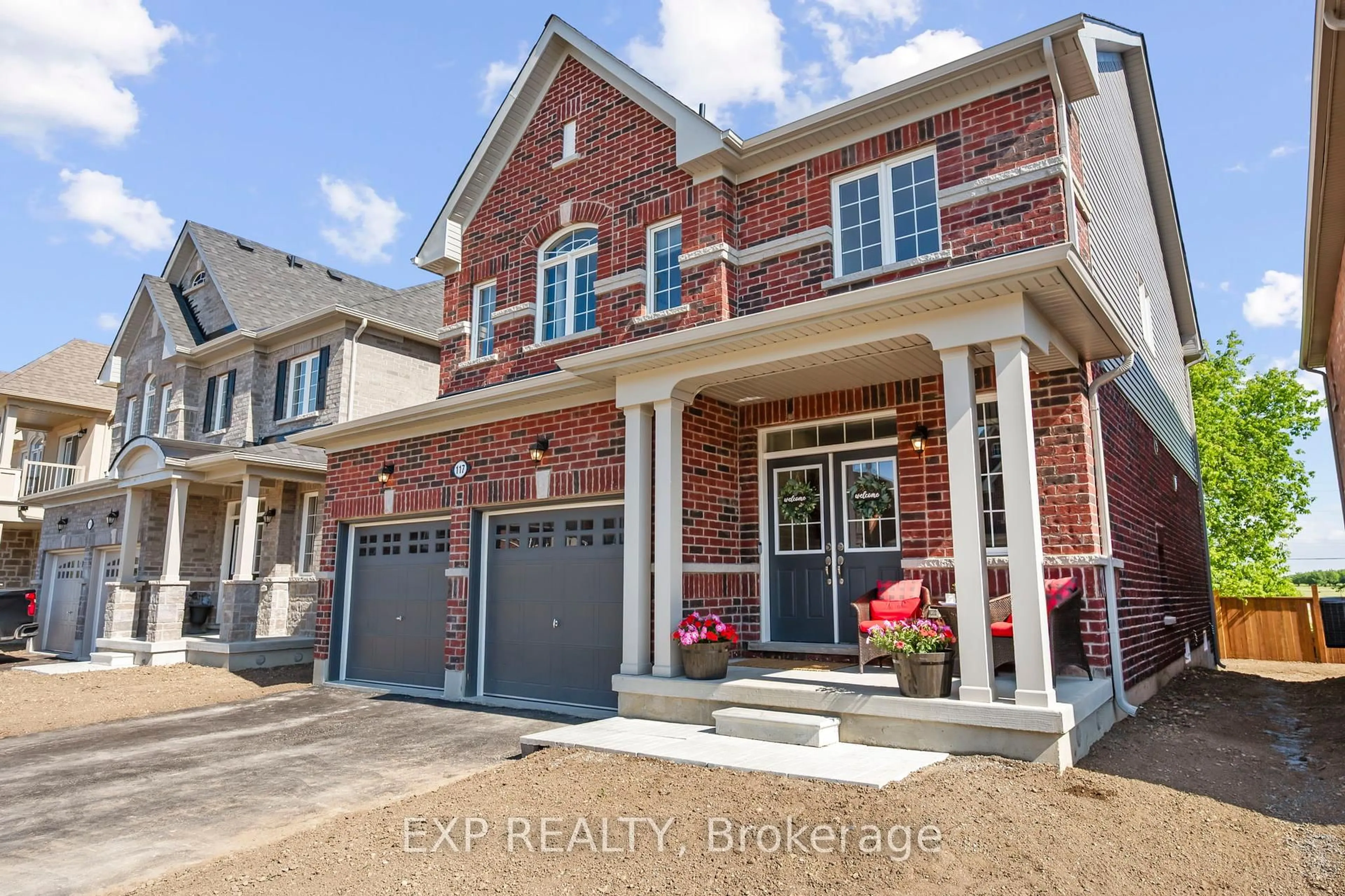Home with brick exterior material, street for 117 Cliff Thompson Crt, Georgina Ontario L0E 1R0